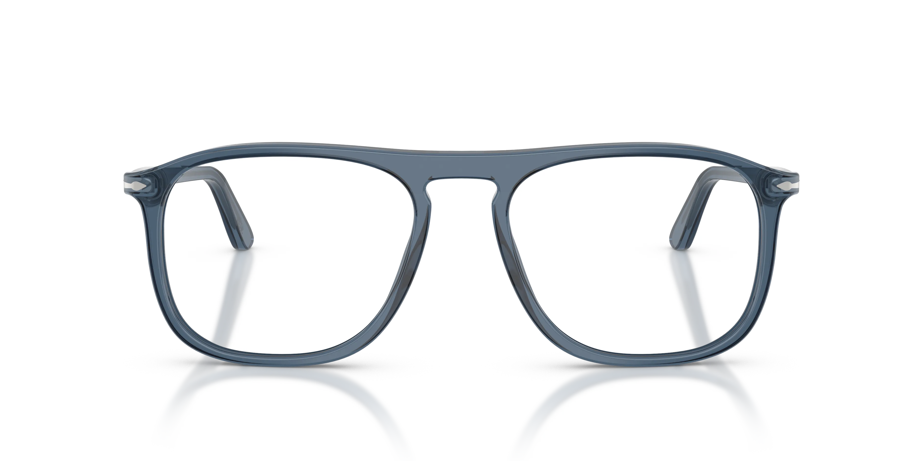 Persol PO3392V 1197 Montature da vista Acetato Blu Trasparente Squadrata Normale - immagine 3