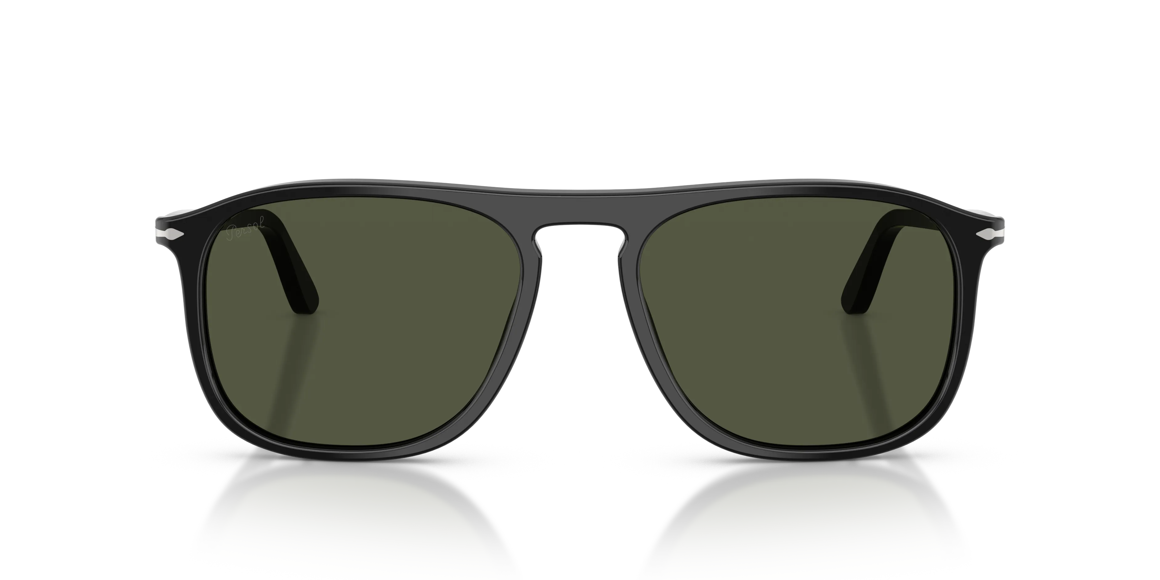 Persol PO3392S 95/31 Occhiali da sole Acetato Nero Verde Squadrata Normale - immagine 3