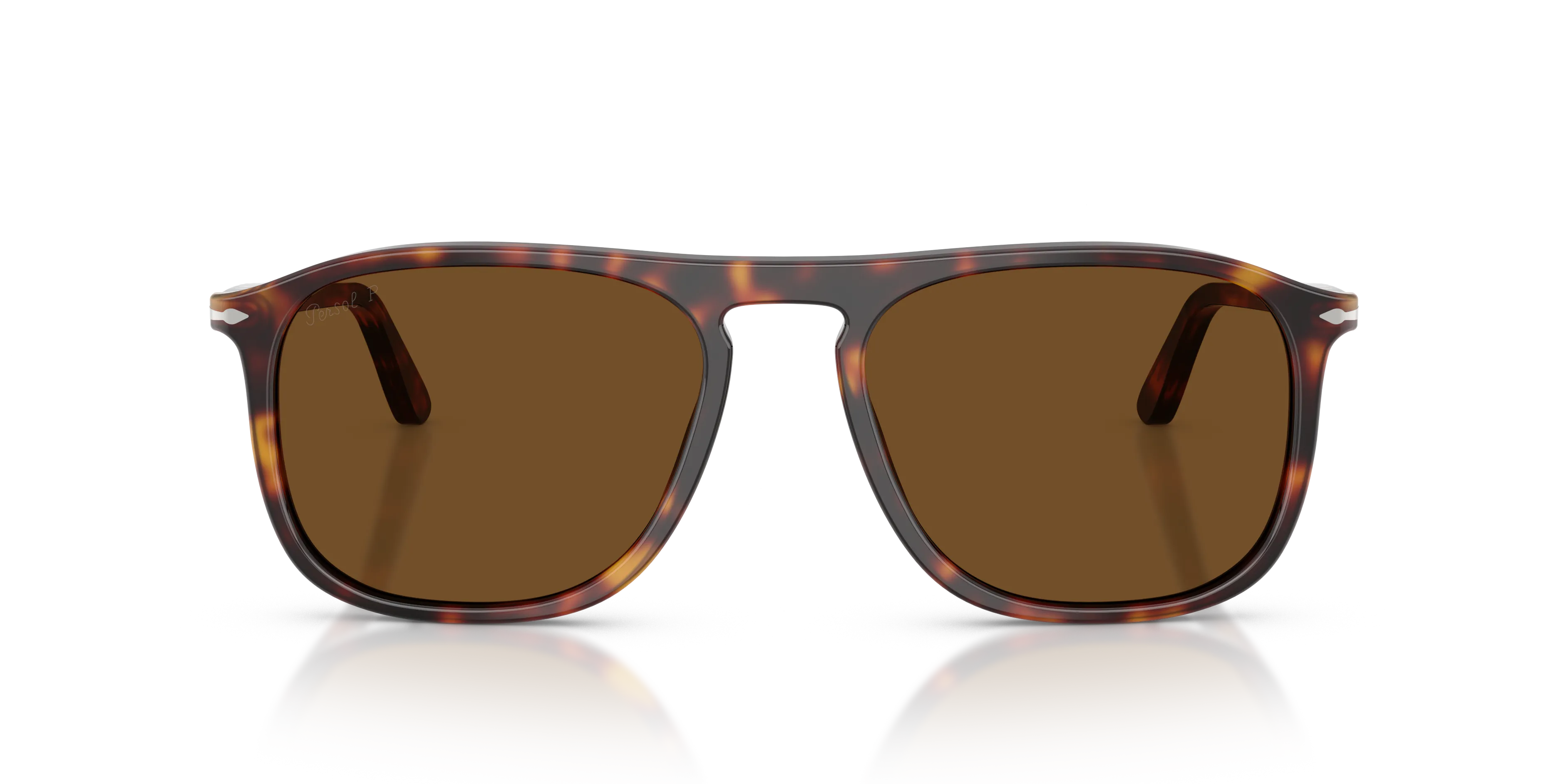 Persol PO3392S 24/57 Occhiali da sole Acetato Tartaruga Marrone Squadrata Polarizzata - immagine 3