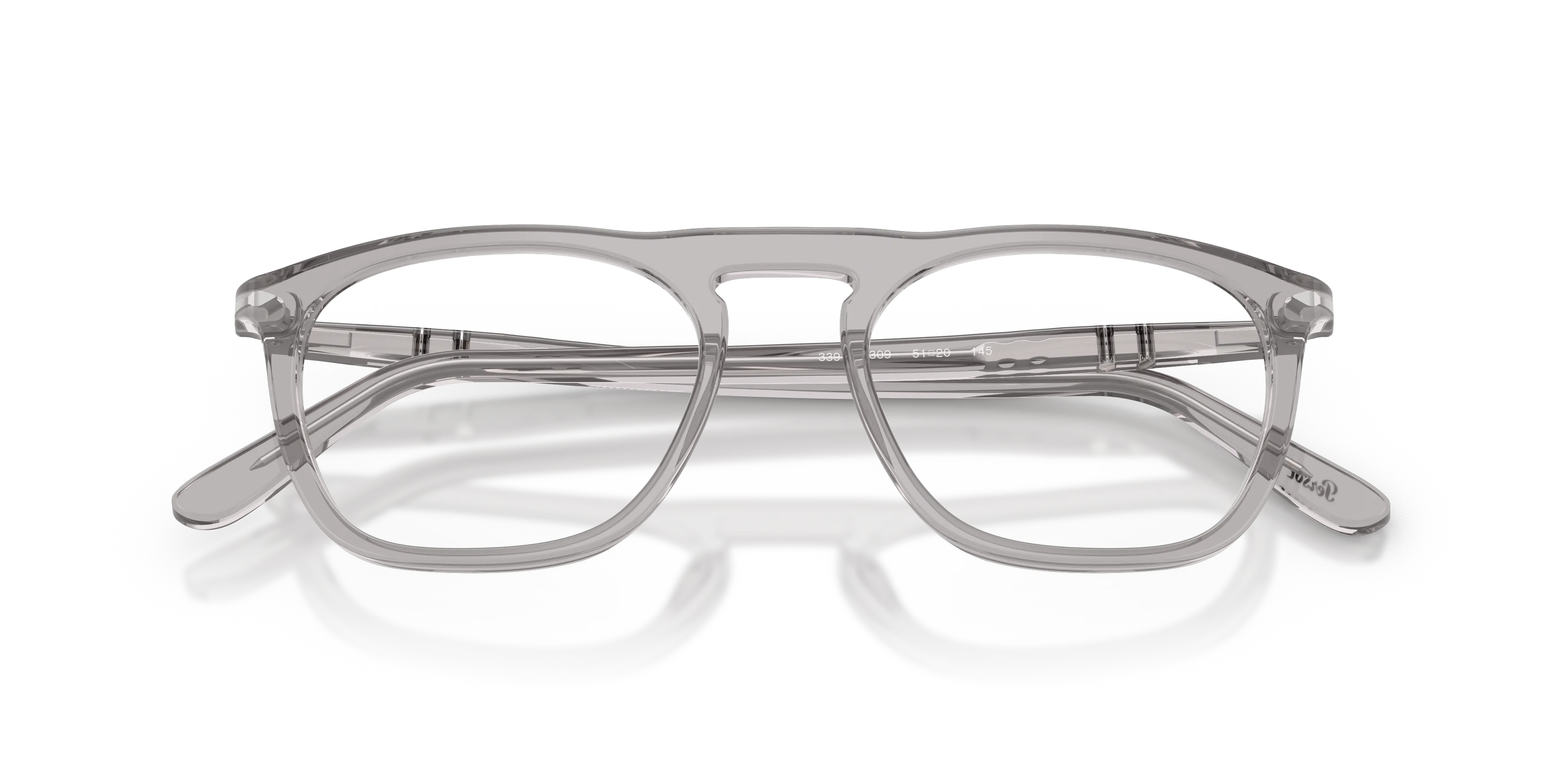 Persol PO3391V 309 Montature da vista Acetato Grigio Trasparente Squadrata Normale - immagine 2