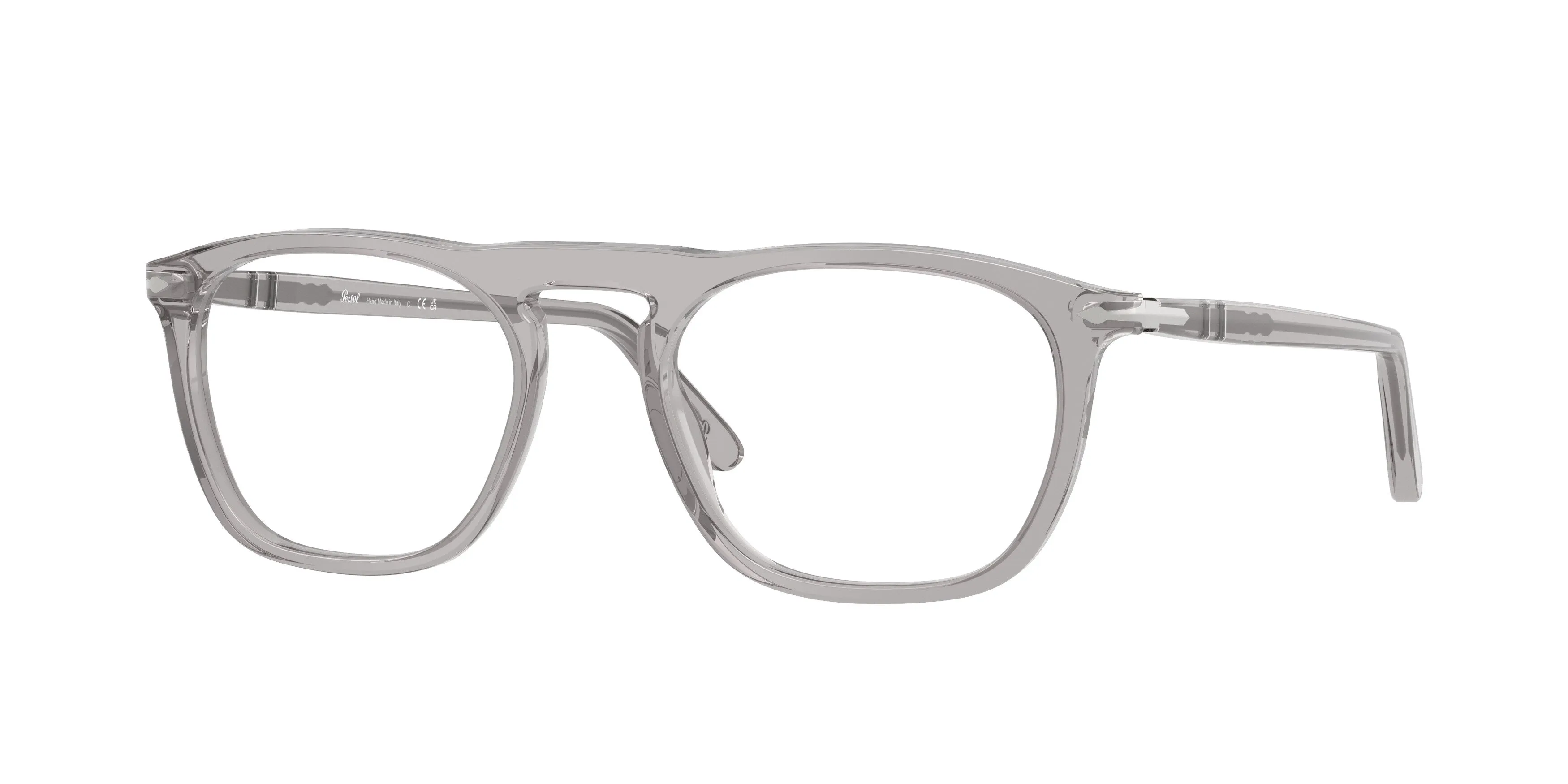Persol PO3391V 309 Montature da vista Acetato Grigio Trasparente Squadrata Normale - immagine 1