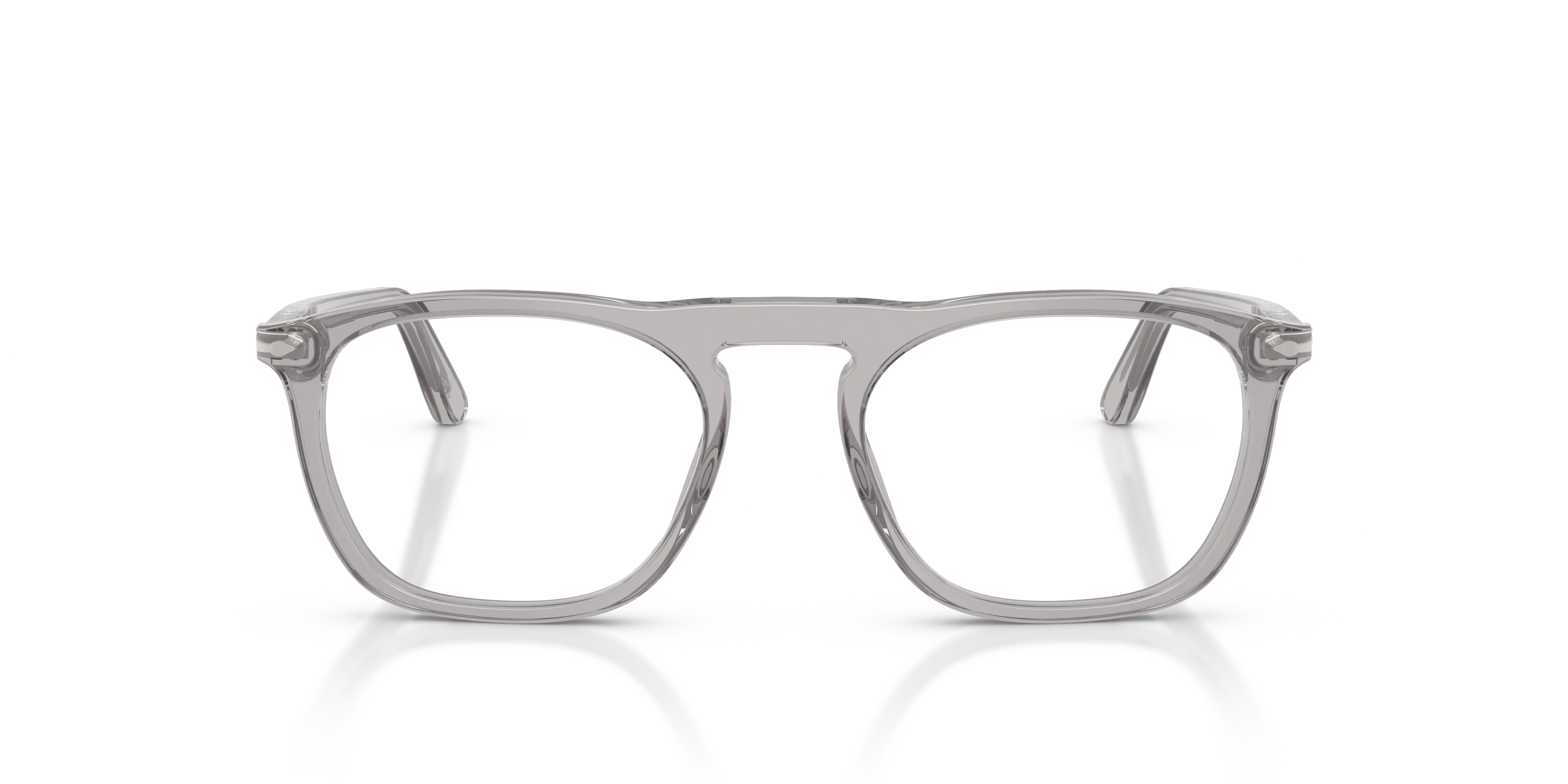 Persol PO3391V 309 Montature da vista Acetato Grigio Trasparente Squadrata Normale - immagine 3