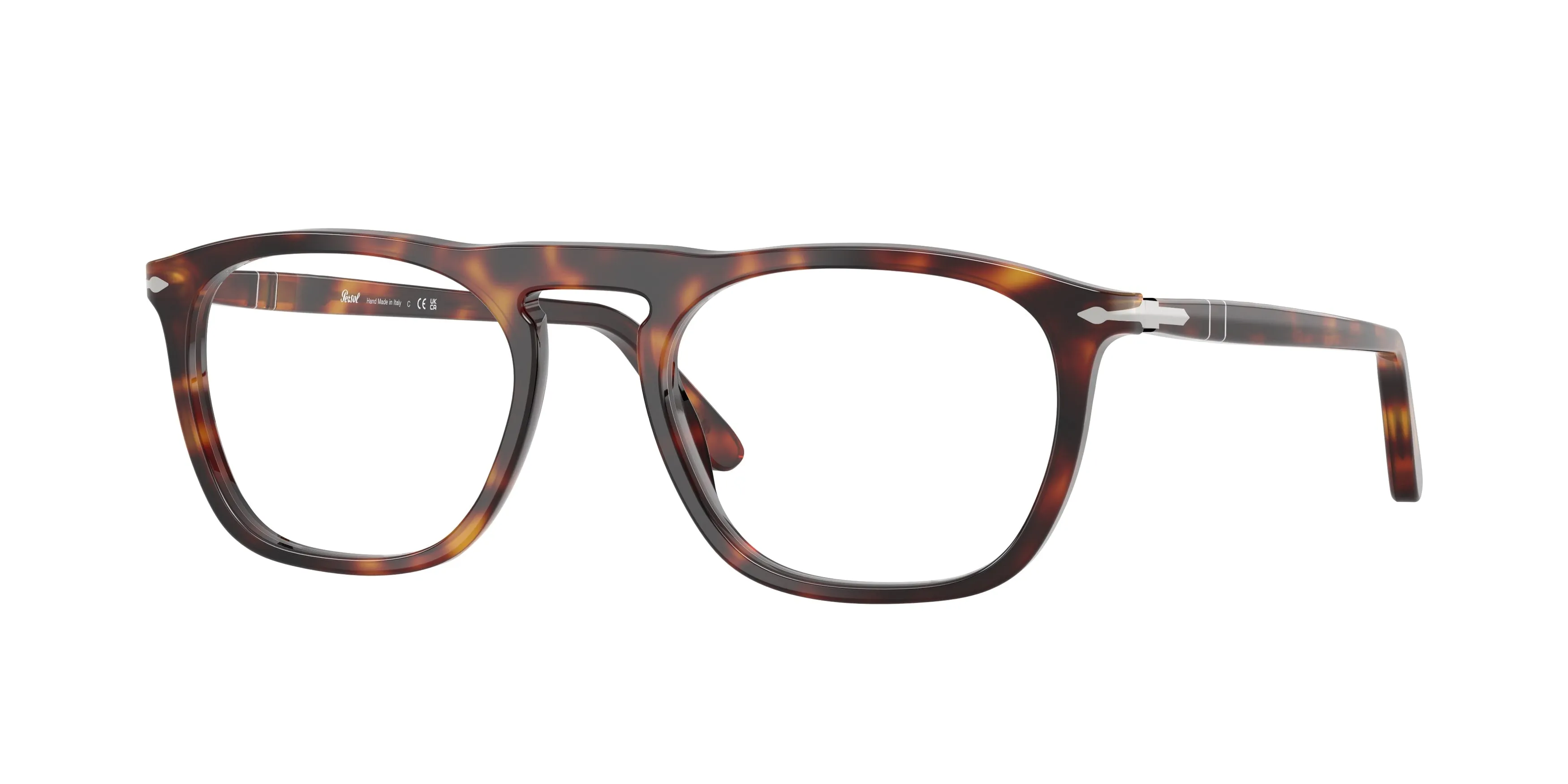 Persol PO3391V 24 Montature da vista Acetato Tartaruga Trasparente Squadrata Normale - immagine 1