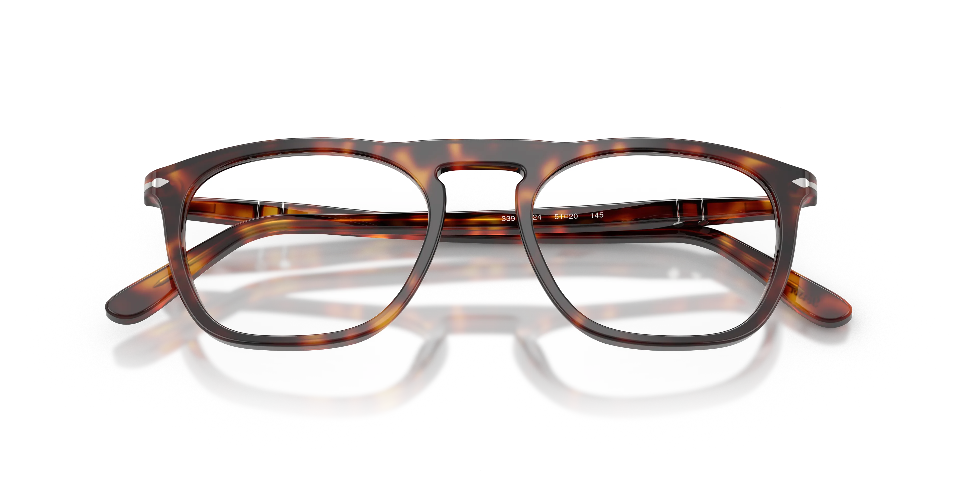 Persol PO3391V 24 Montature da vista Acetato Tartaruga Trasparente Squadrata Normale - immagine 2