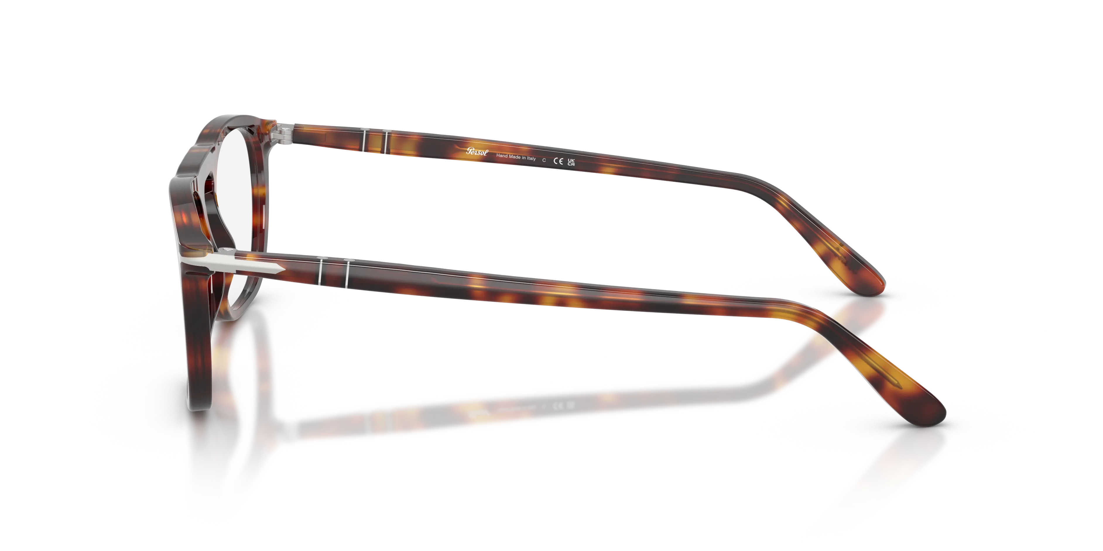 Persol PO3391V 24 Montature da vista Acetato Tartaruga Trasparente Squadrata Normale - immagine 4