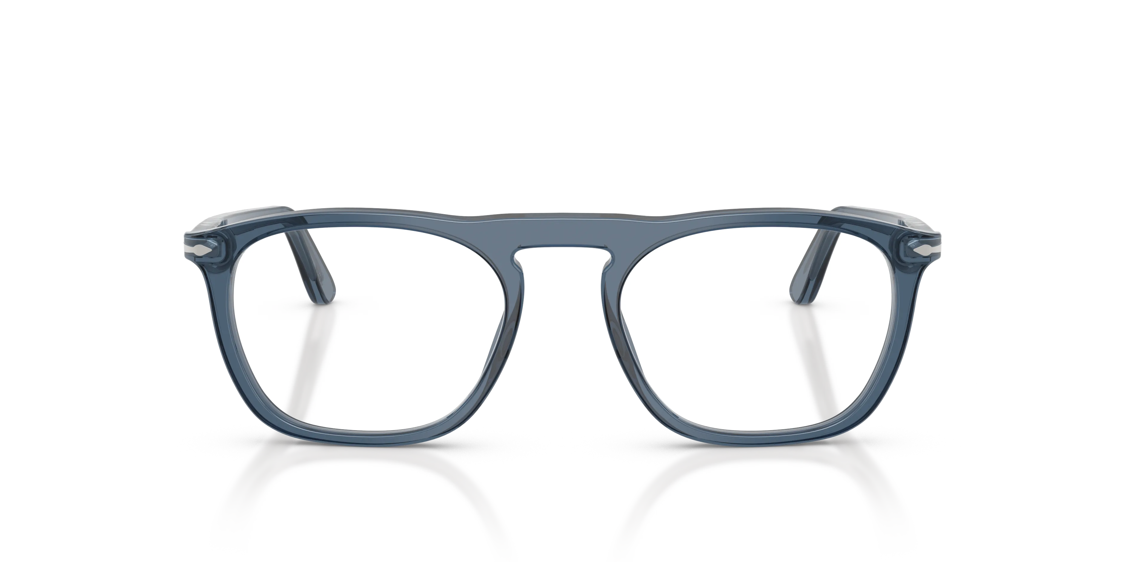 Persol PO3391V 1197 Montature da vista Acetato Blu Trasparente Squadrata Normale - immagine 3