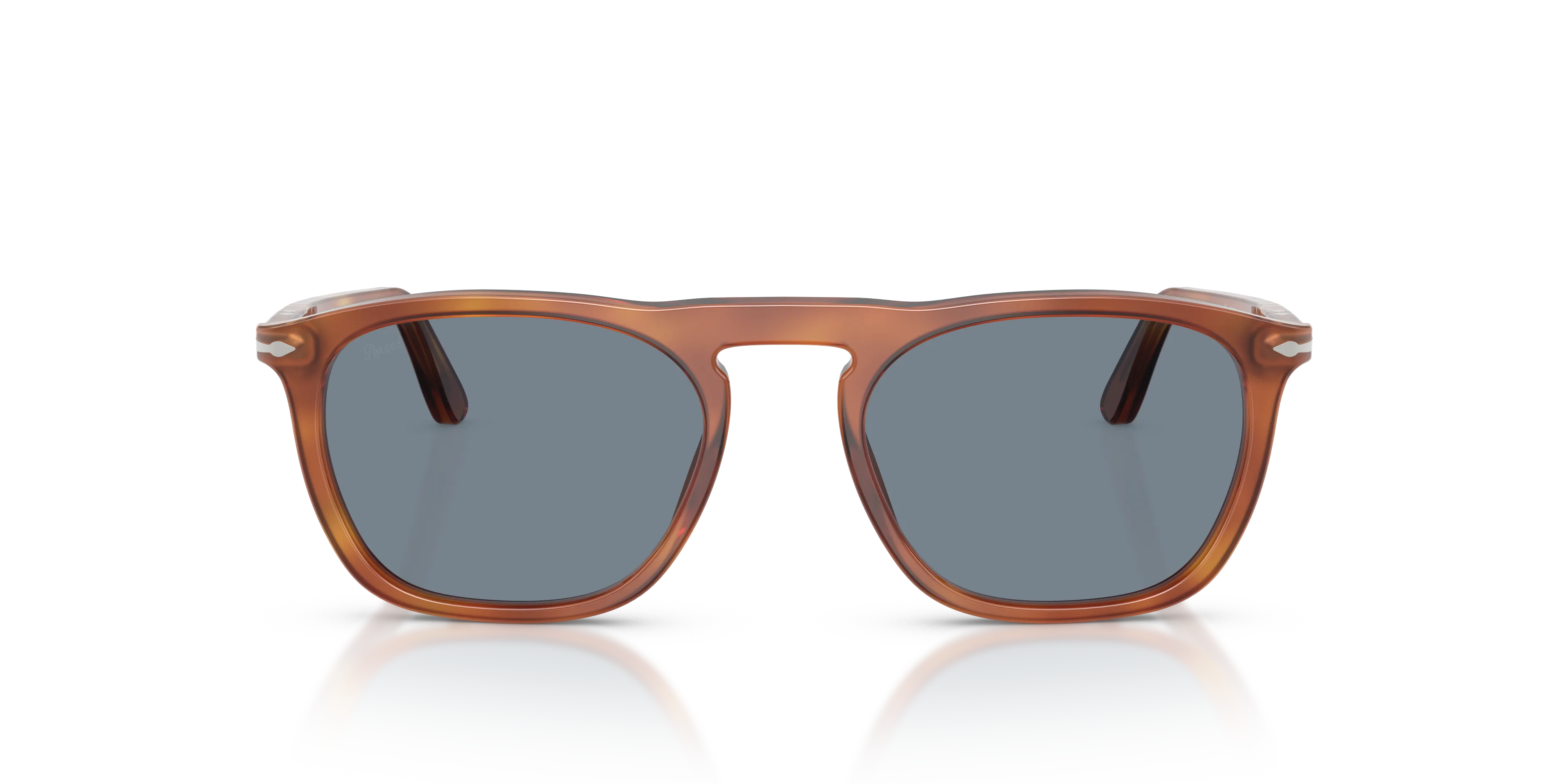 Persol PO3391S GAE 96/56 Occhiali da sole Acetato Marrone Blu Squadrata Normale - immagine 3