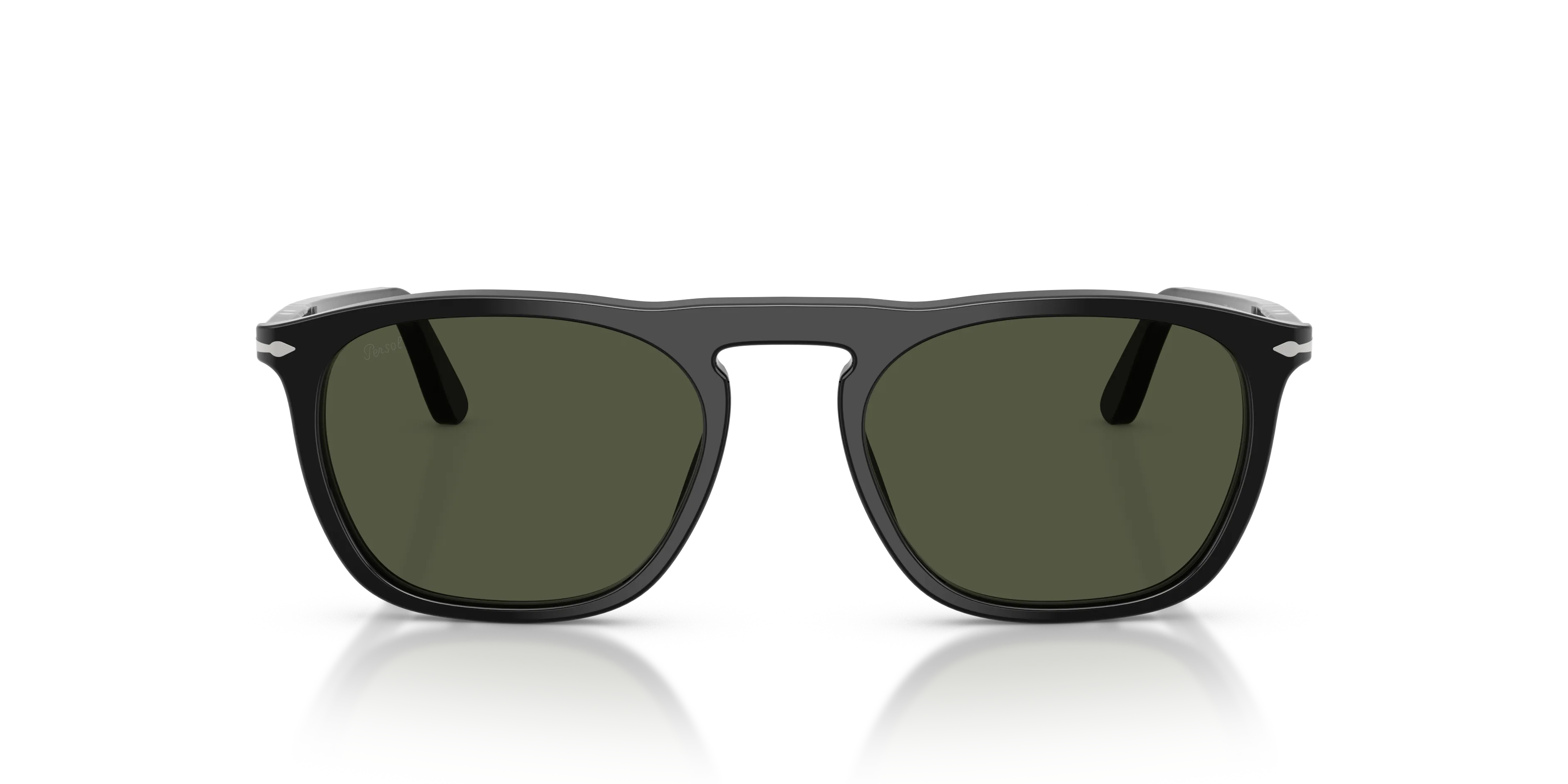Persol PO3391S GAE 95/31 Occhiali da sole Acetato Nero Verde Squadrata Normale - immagine 3