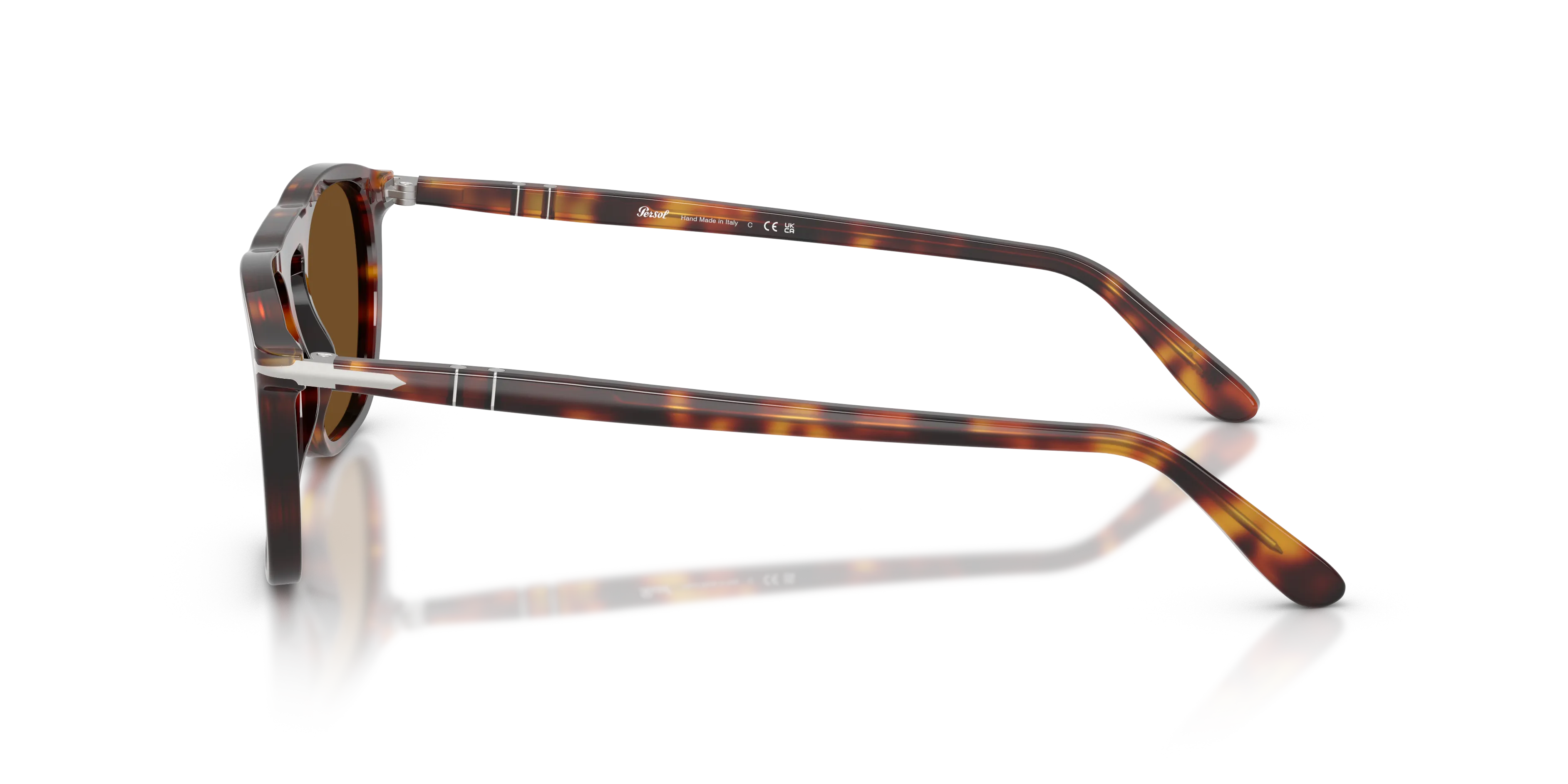 Persol PO3391S GAE 24/57 Occhiali da sole Acetato Tartaruga Marrone Squadrata Polarizzata - immagine 4