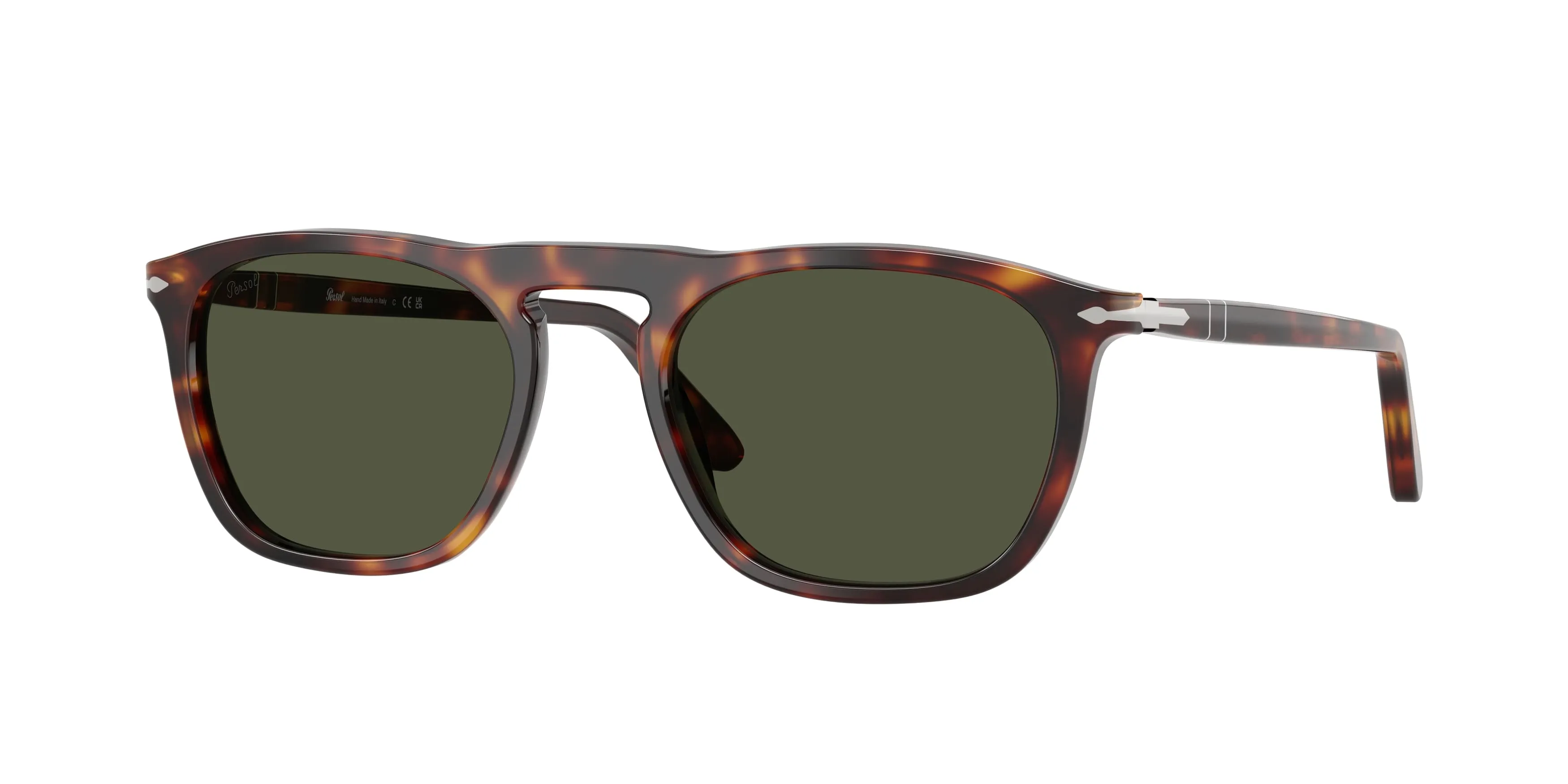 Persol PO3391S GAE 24/31 Occhiali da sole Acetato Tartaruga Verde Squadrata Normale - immagine 1