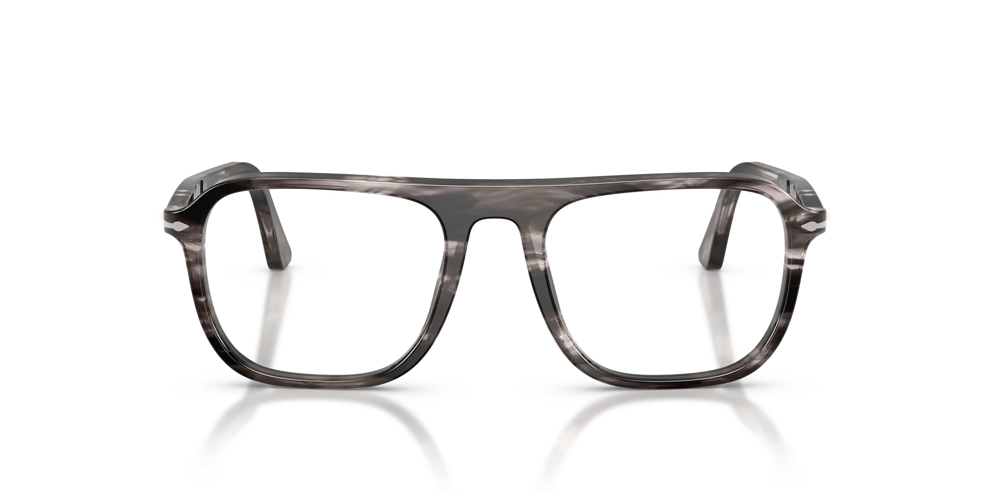 Persol PO3359V JACQUES 1238 Montature da vista Acetato Nero Trasparente Squadrata Normale - immagine 3