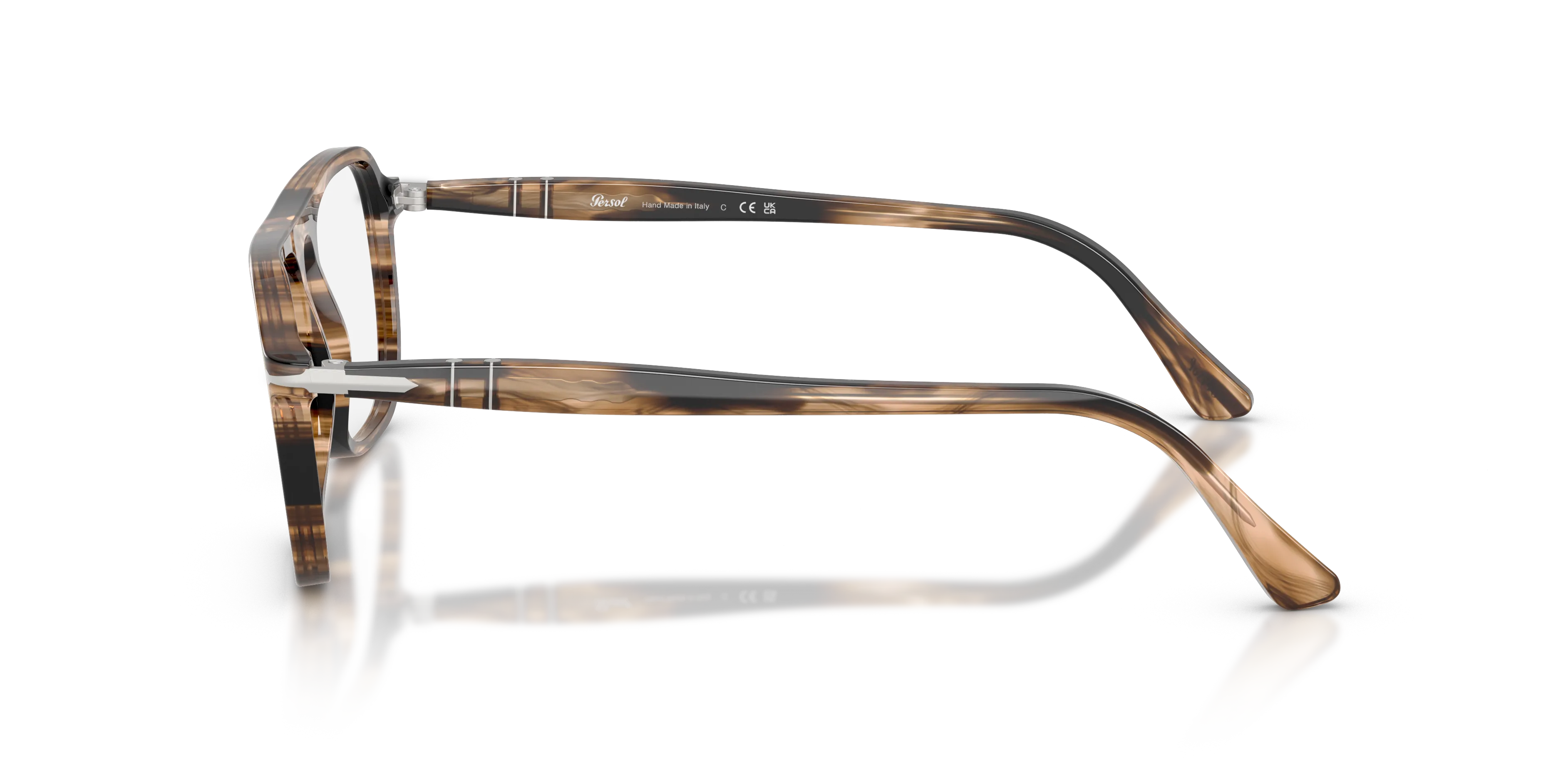 Persol PO3359V JACQUES 1236 Montature da vista Acetato Nero Trasparente Squadrata Normale - immagine 4