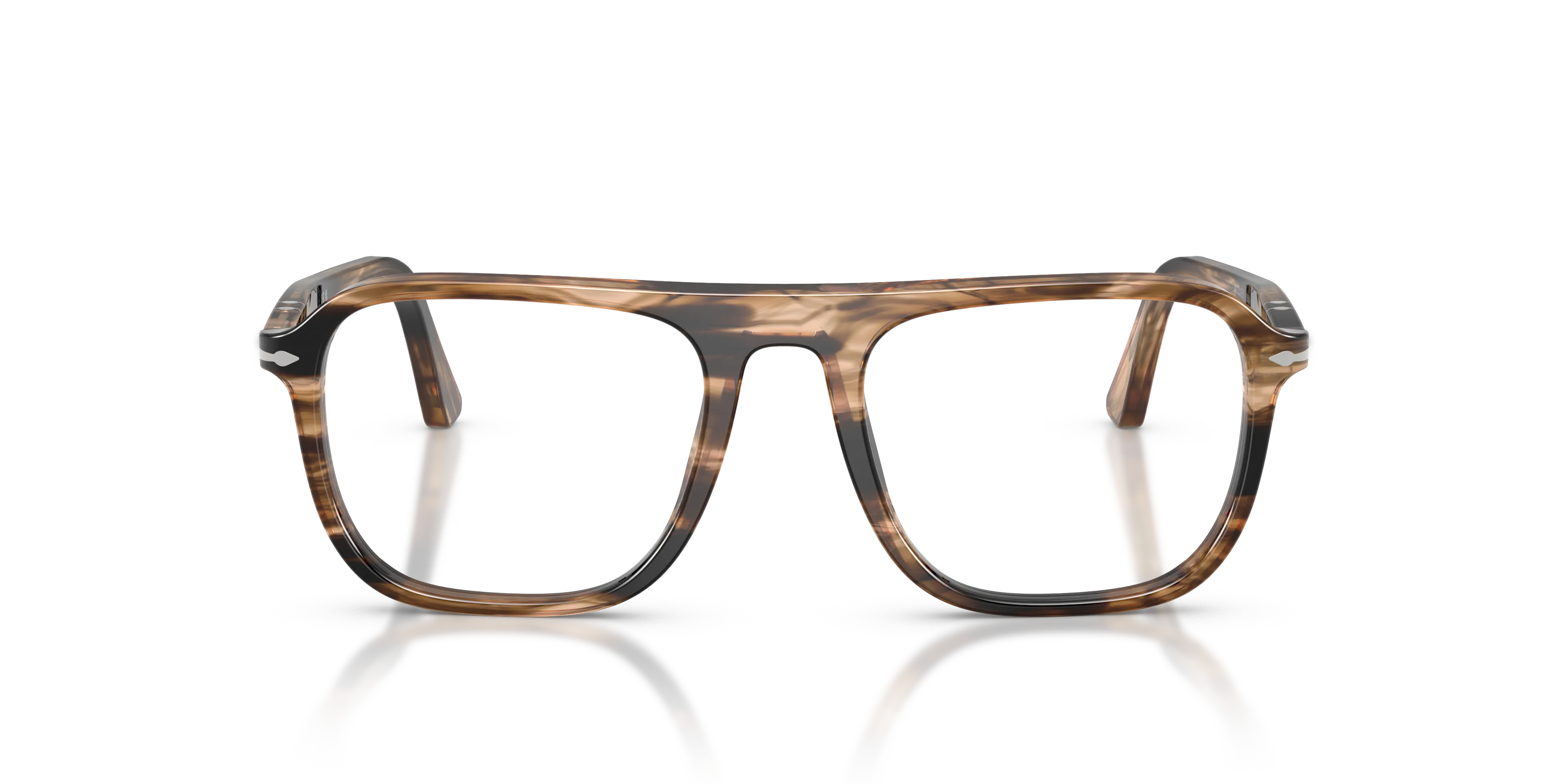 Persol PO3359V JACQUES 1236 Montature da vista Acetato Nero Trasparente Squadrata Normale - immagine 3