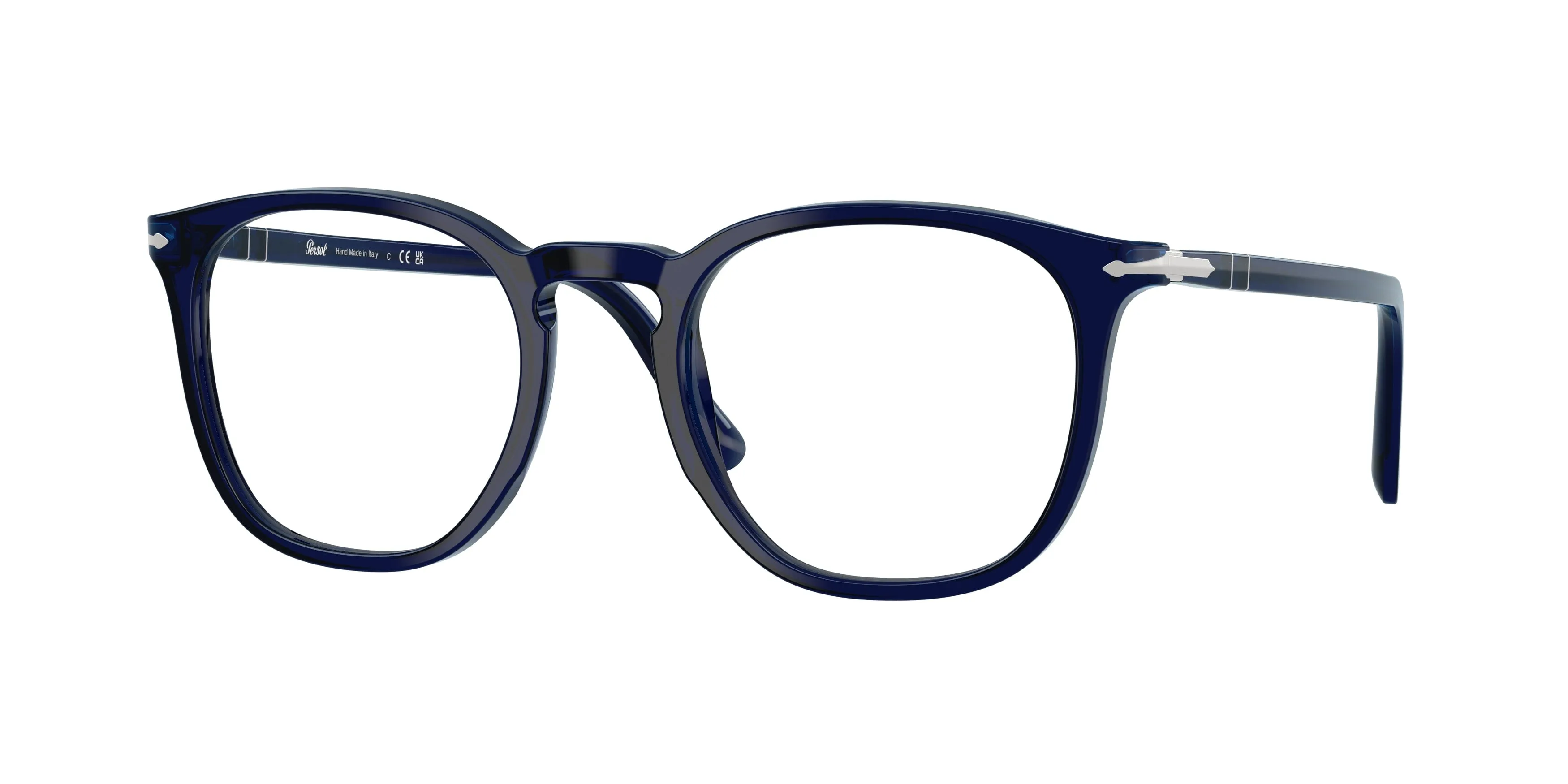 Persol PO3318V 181 Montature da vista Acetato Blu Trasparente Pantos Normale - immagine 1