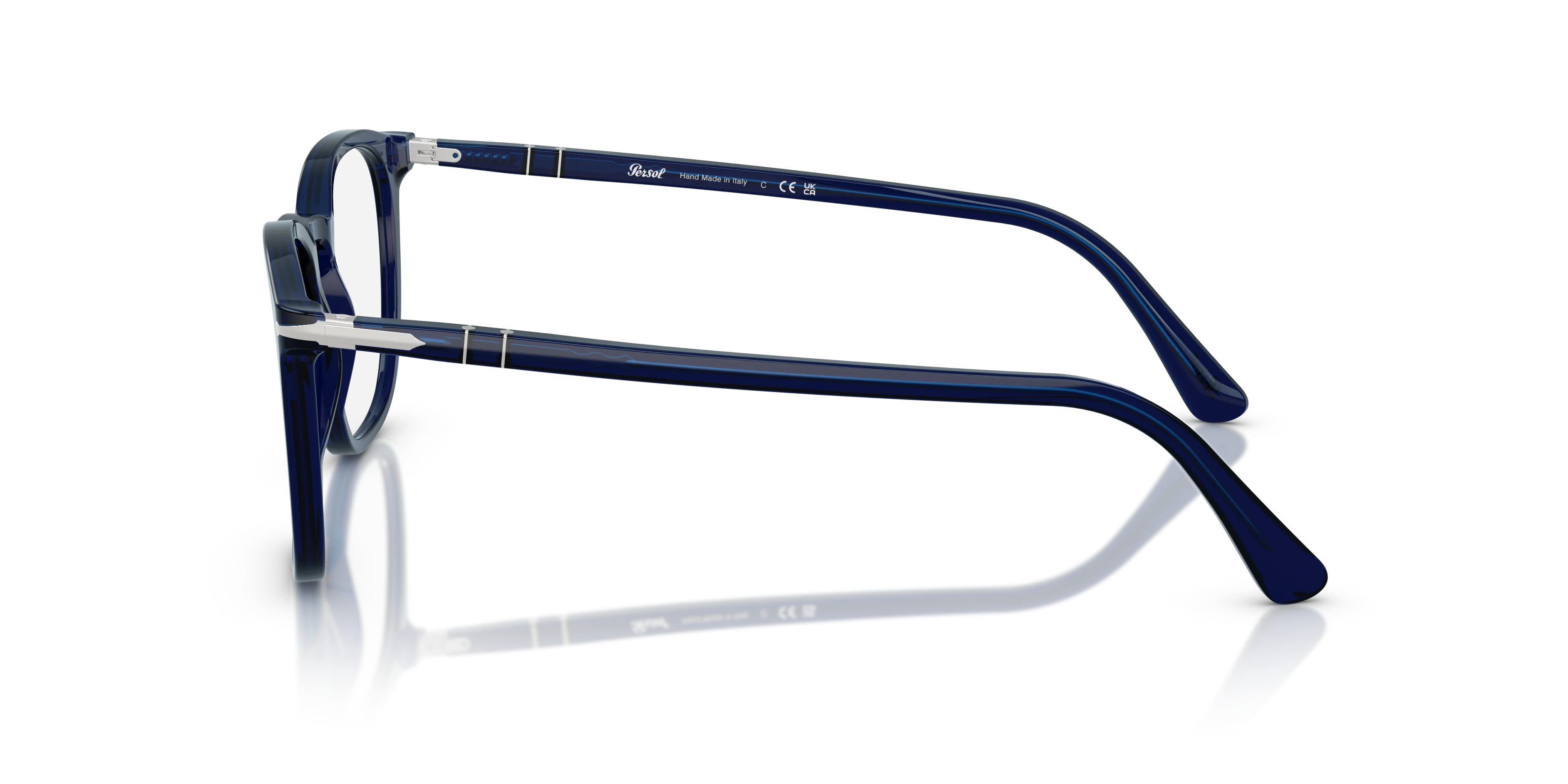 Persol PO3318V 181 Montature da vista Acetato Blu Trasparente Pantos Normale - immagine 4
