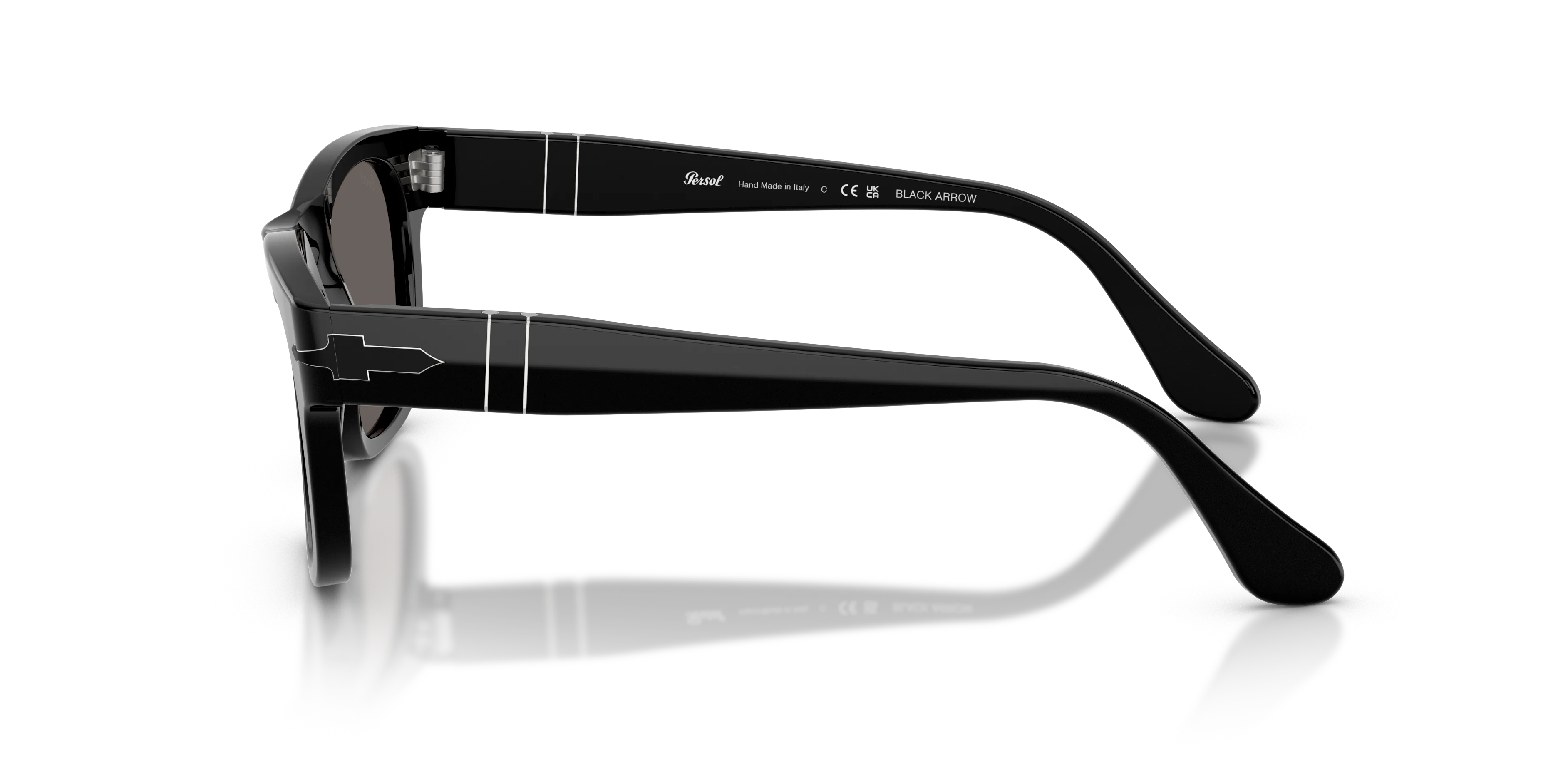 Persol PO3269S B95/B1 Occhiali da sole Acetato Nero Grigio Squadrata Normale - immagine 4