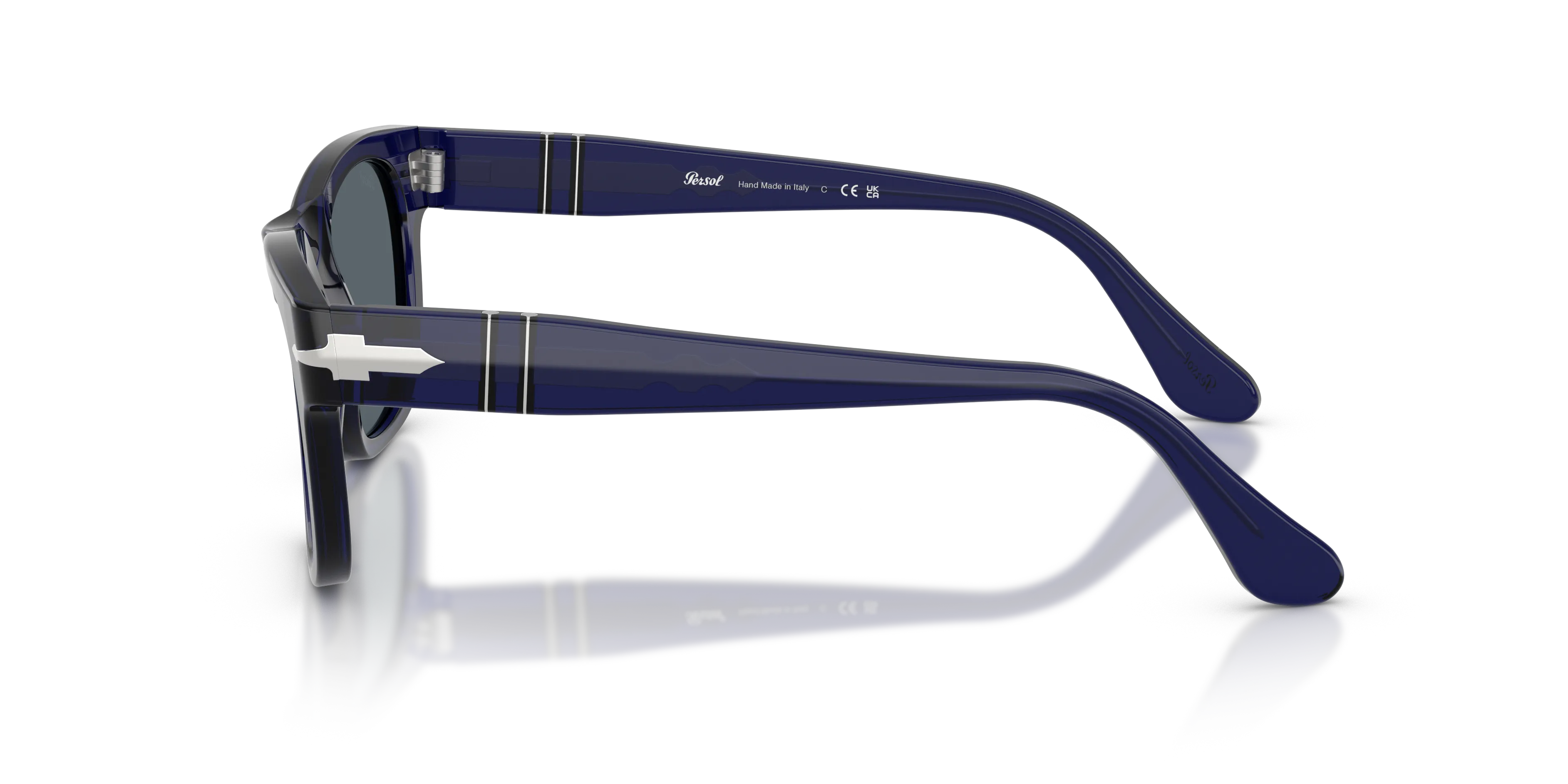 Persol PO3269S 181/R5 Occhiali da sole Acetato Blu Blu Squadrata Normale - immagine 4
