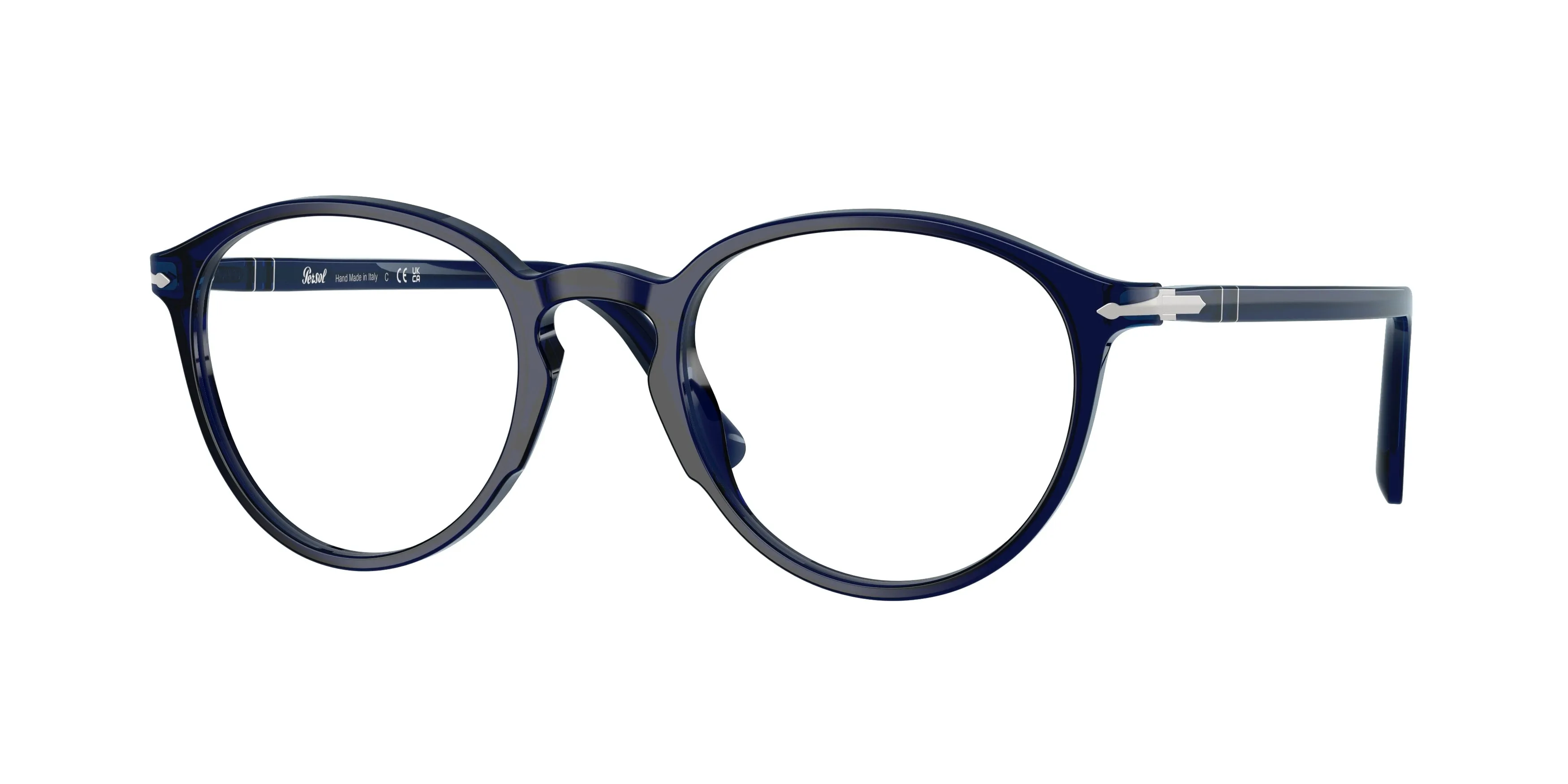 Persol PO3218V 181 Montature da vista Acetato Blu Trasparente Pantos Normale - immagine 1