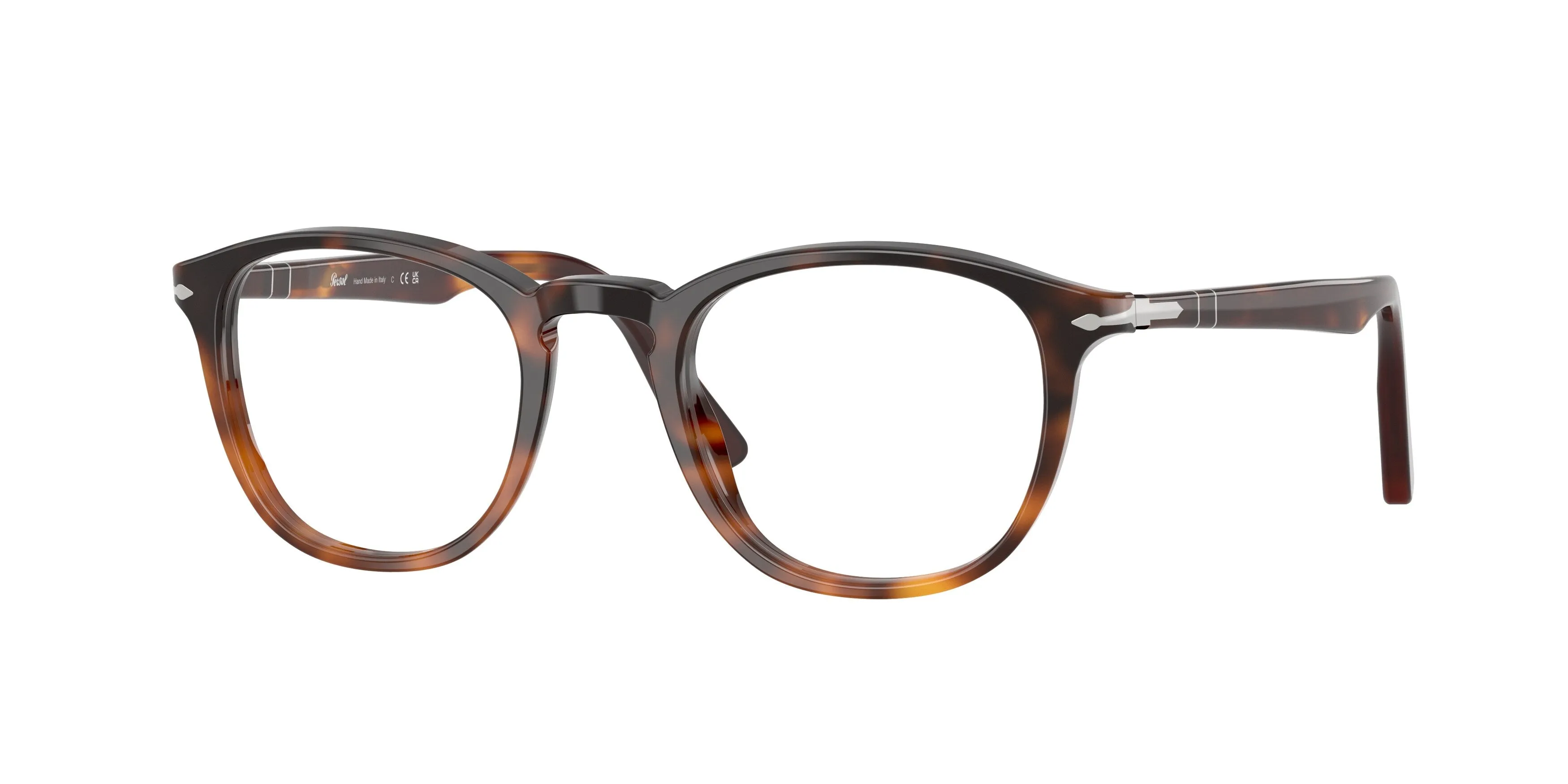 Persol PO3143V 1160 Montature da vista Acetato Tartaruga Trasparente Rotonda Normale - immagine 1