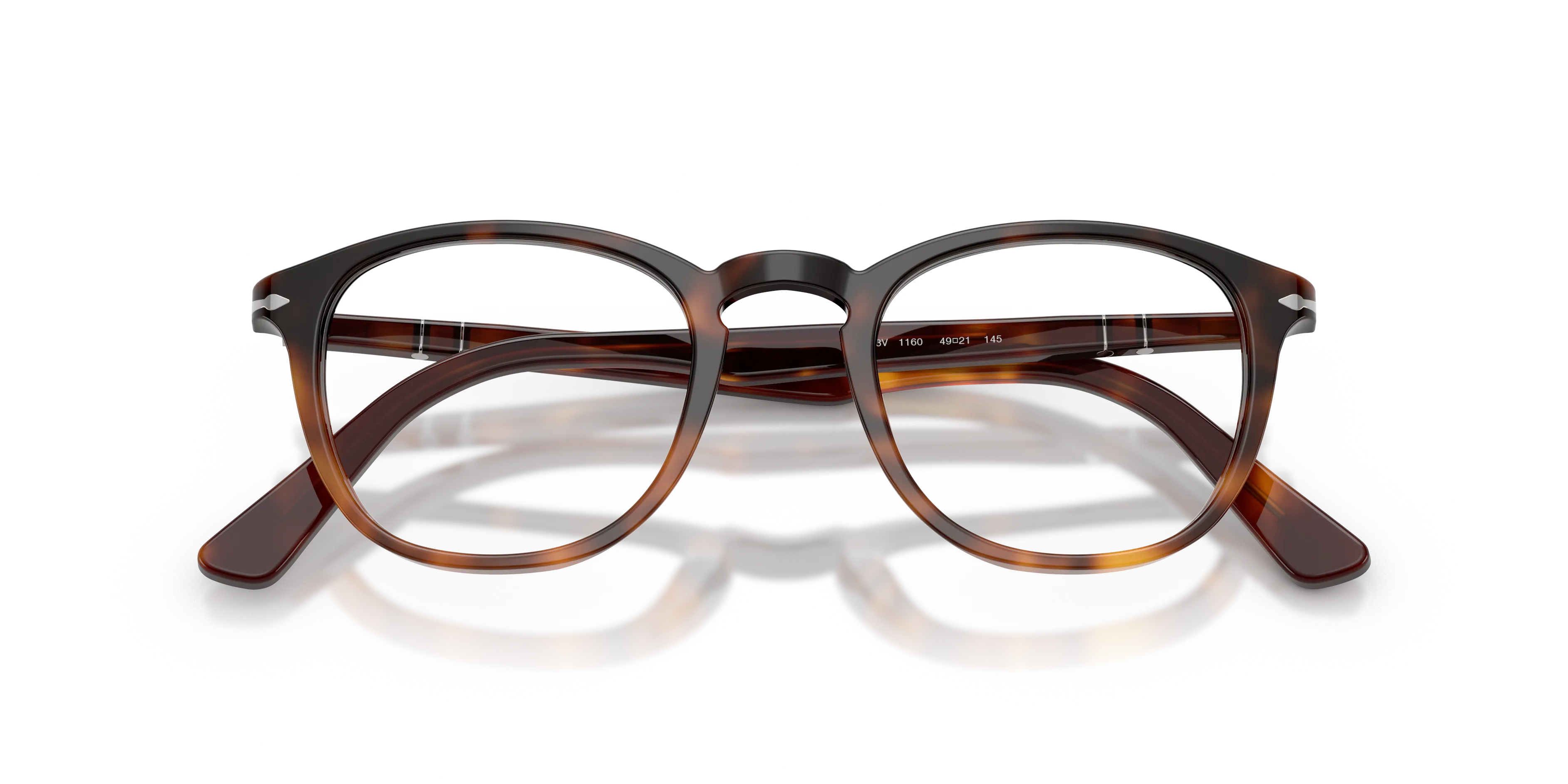 Persol PO3143V 1160 Montature da vista Acetato Tartaruga Trasparente Rotonda Normale - immagine 2