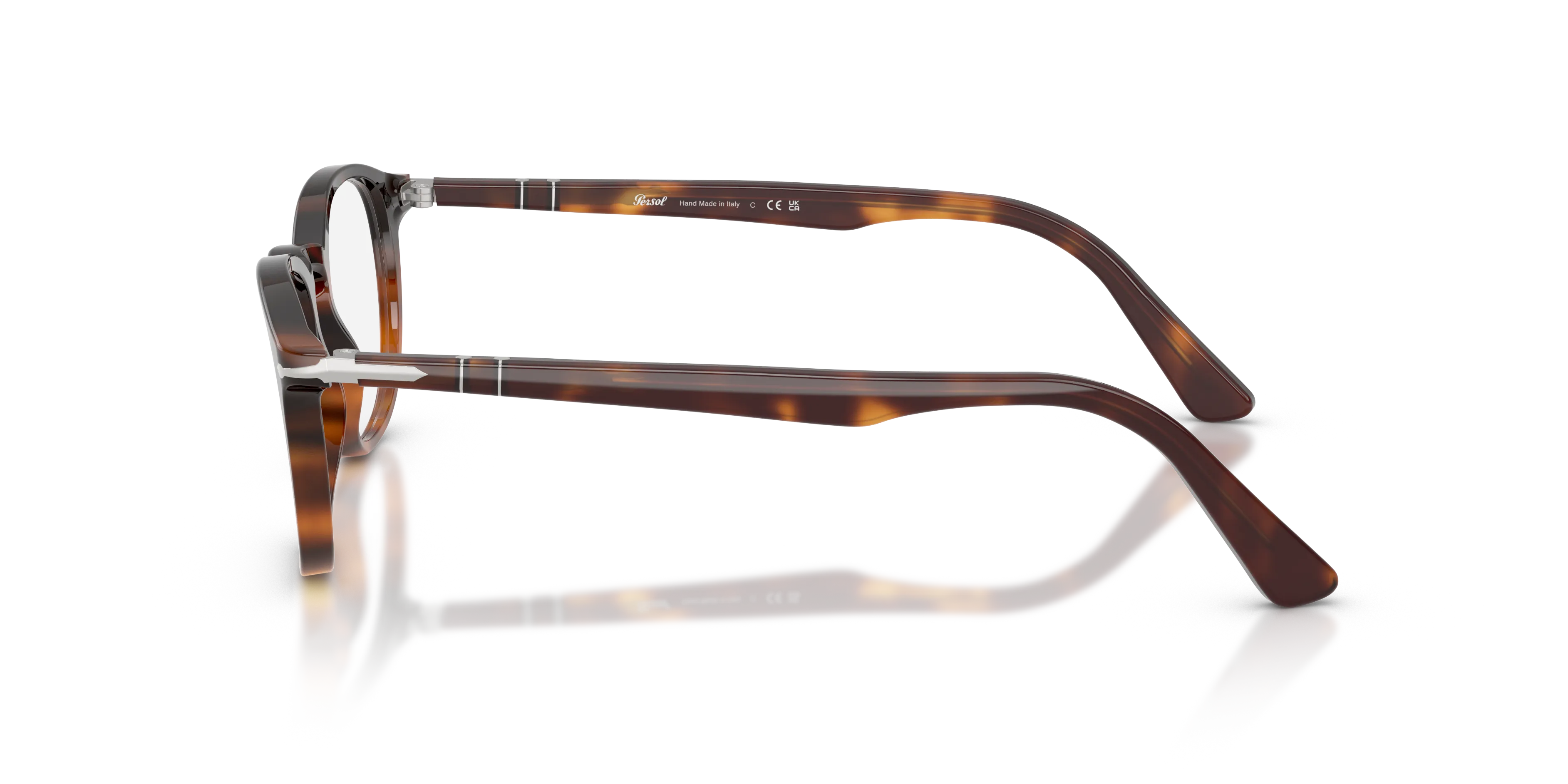 Persol PO3143V 1160 Montature da vista Acetato Tartaruga Trasparente Rotonda Normale - immagine 4