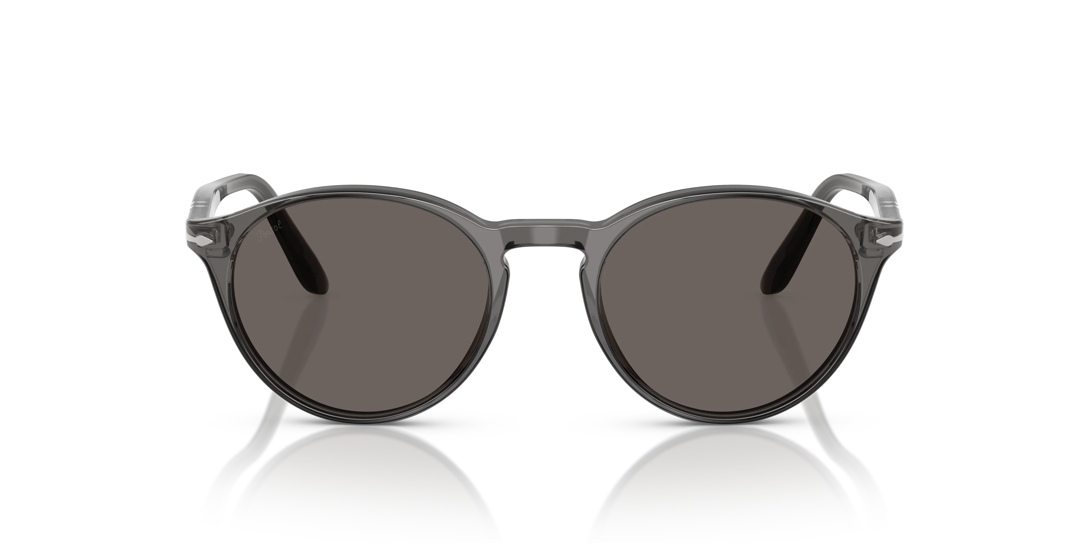 Persol PO3092SM 1196B1 Occhiali da sole Acetato Grigio Grigio Rotonda Normale - immagine 3