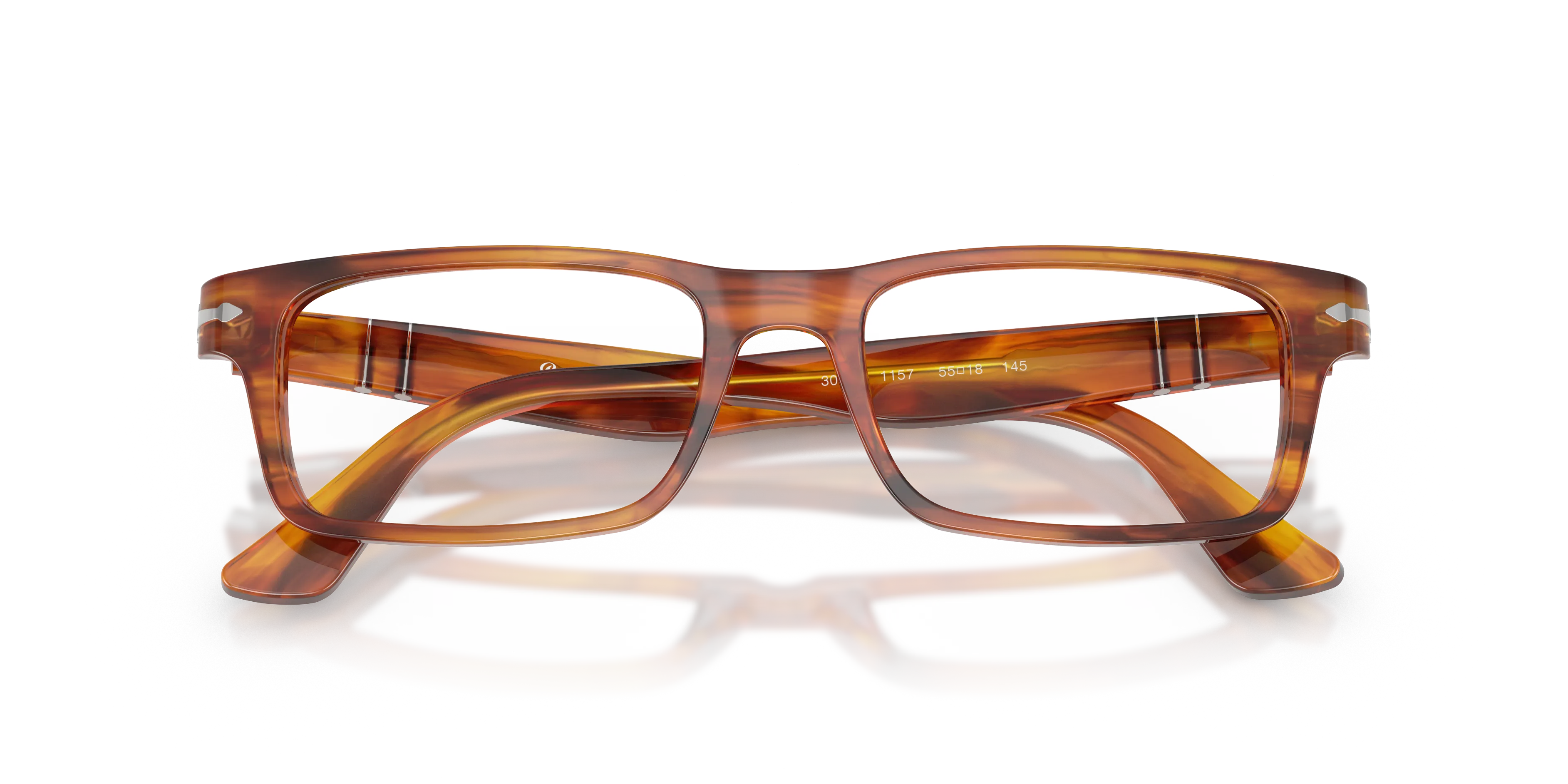 Persol PO3050V 1157 Montature da vista Acetato Tartaruga Trasparente Squadrata Normale - immagine 2