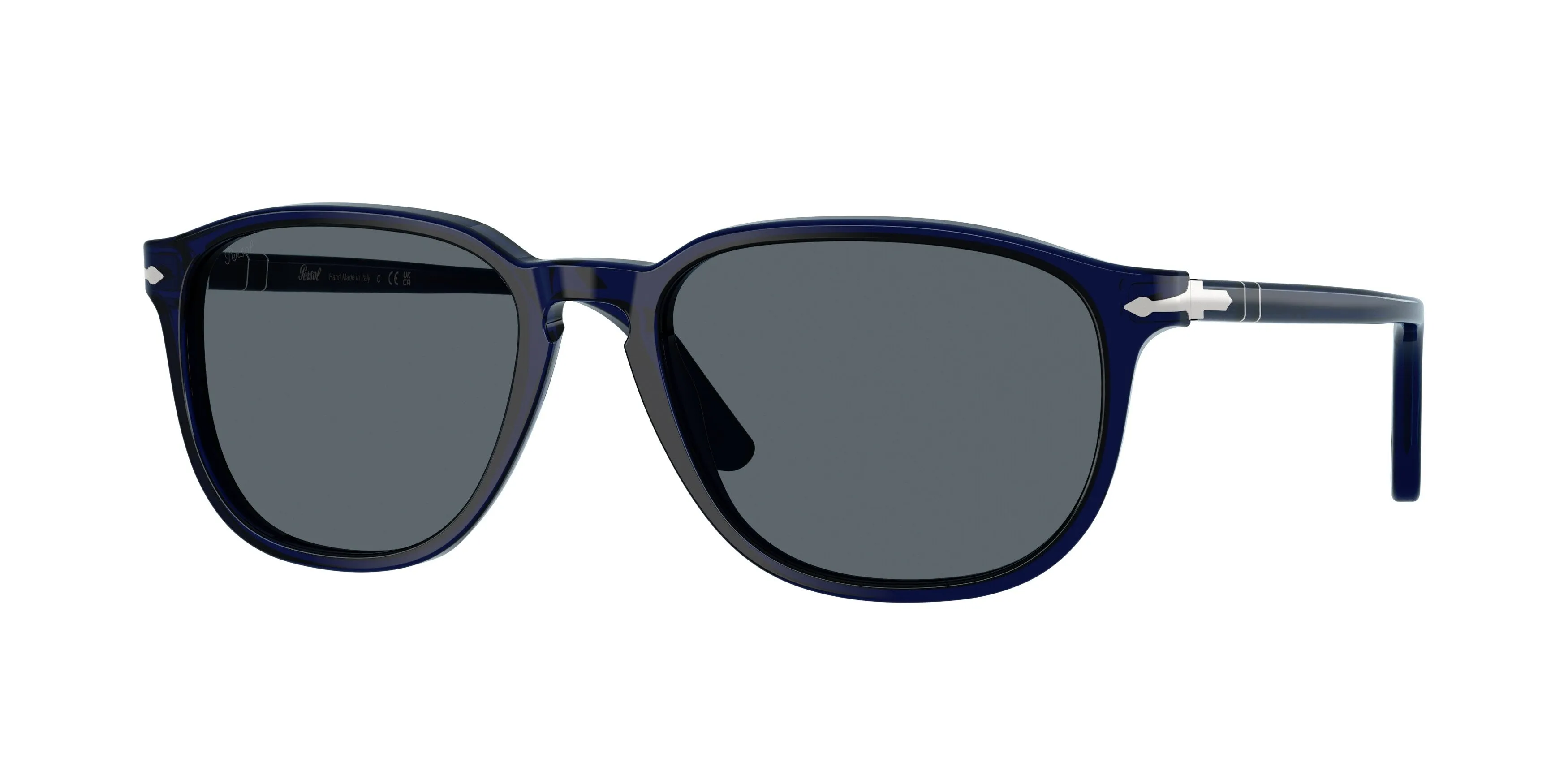 Persol PO3019S 181/R5 Occhiali da sole Acetato Blu Blu Squadrata Normale - immagine 1