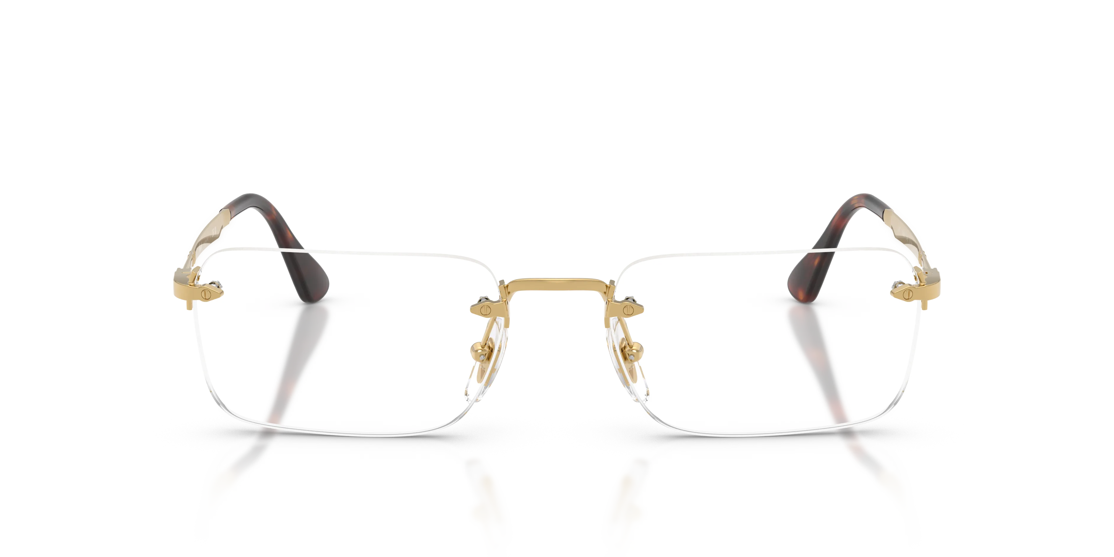 Persol PO1030V LUC 515 Montature da vista Metallo Oro Trasparente Squadrata Normale - immagine 3