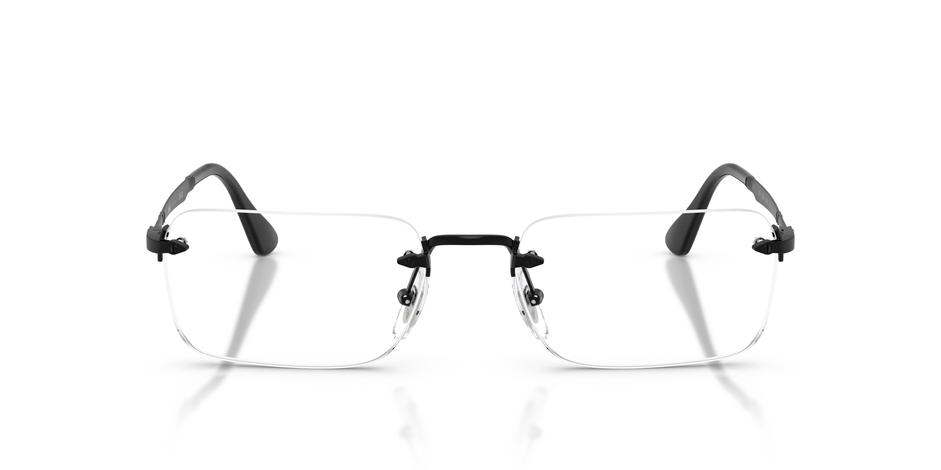 Persol PO1030V LUC 1078 Montature da vista Metallo Nero Trasparente Squadrata Normale - immagine 3