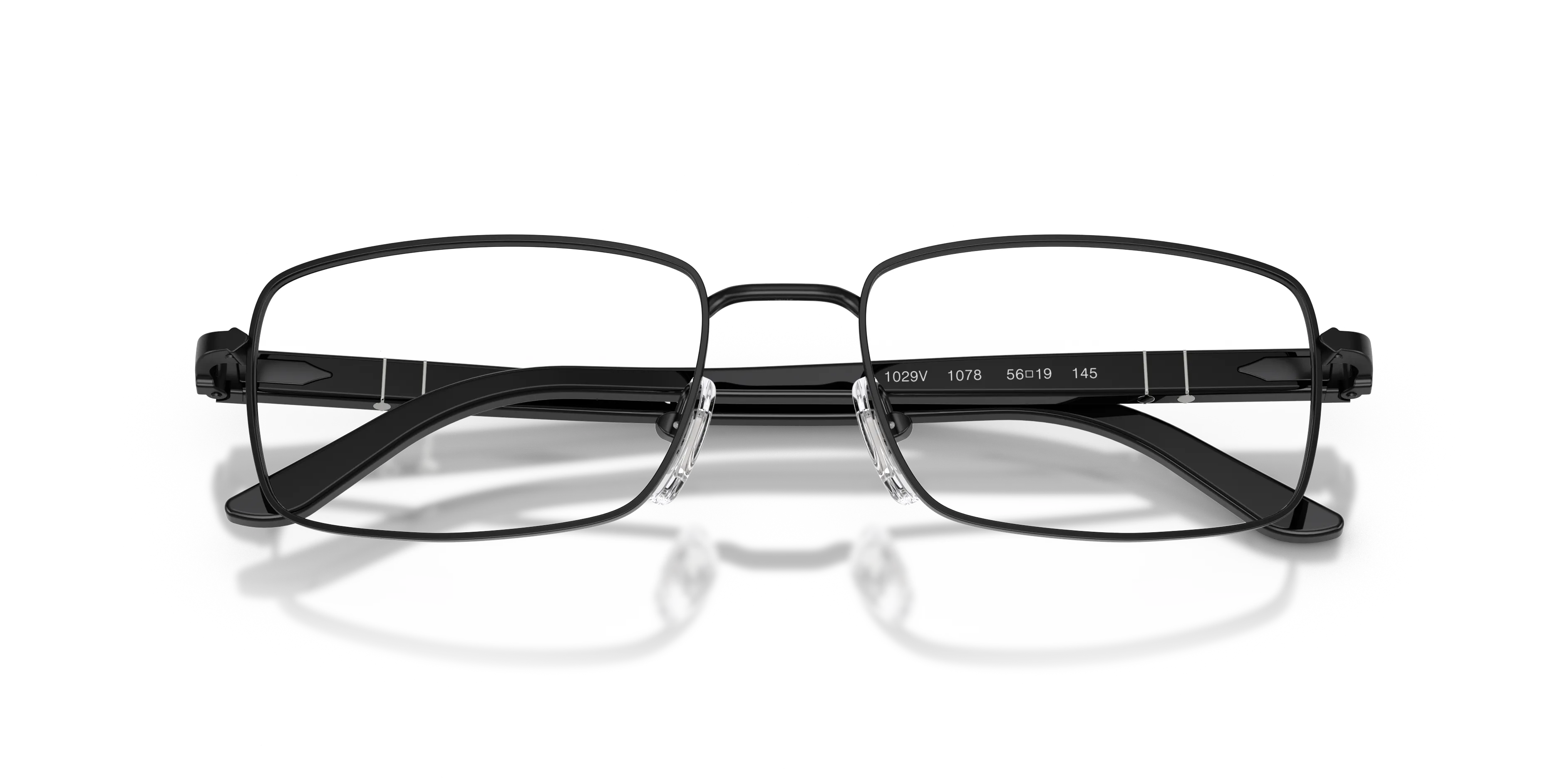 Persol PO1029V 1078 Montature da vista Metallo Nero Trasparente Pillow Normale - immagine 2