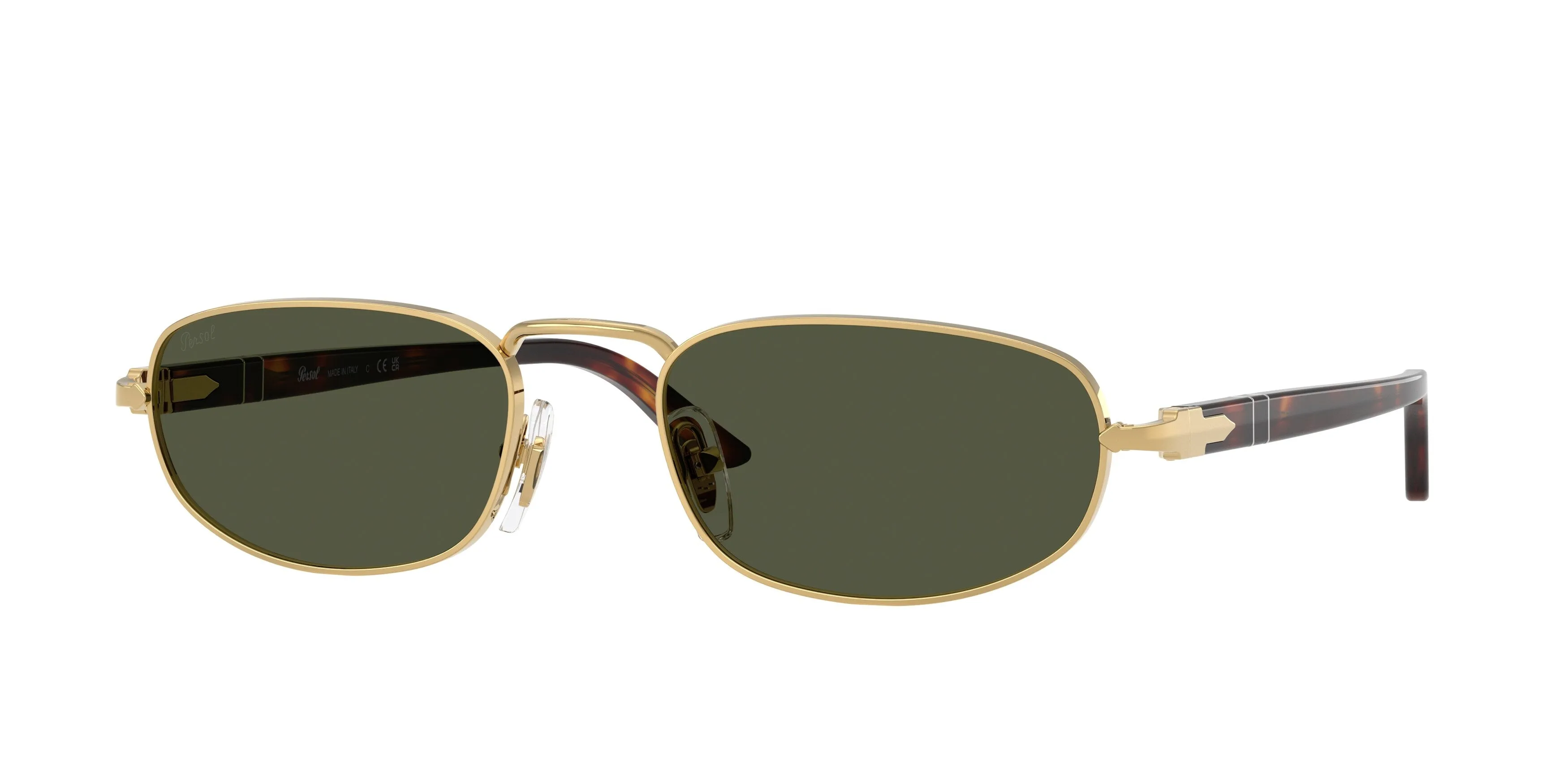 Persol PO1028S 515/31 Occhiali da sole Metallo Oro Verde Pillow Normale - immagine 1