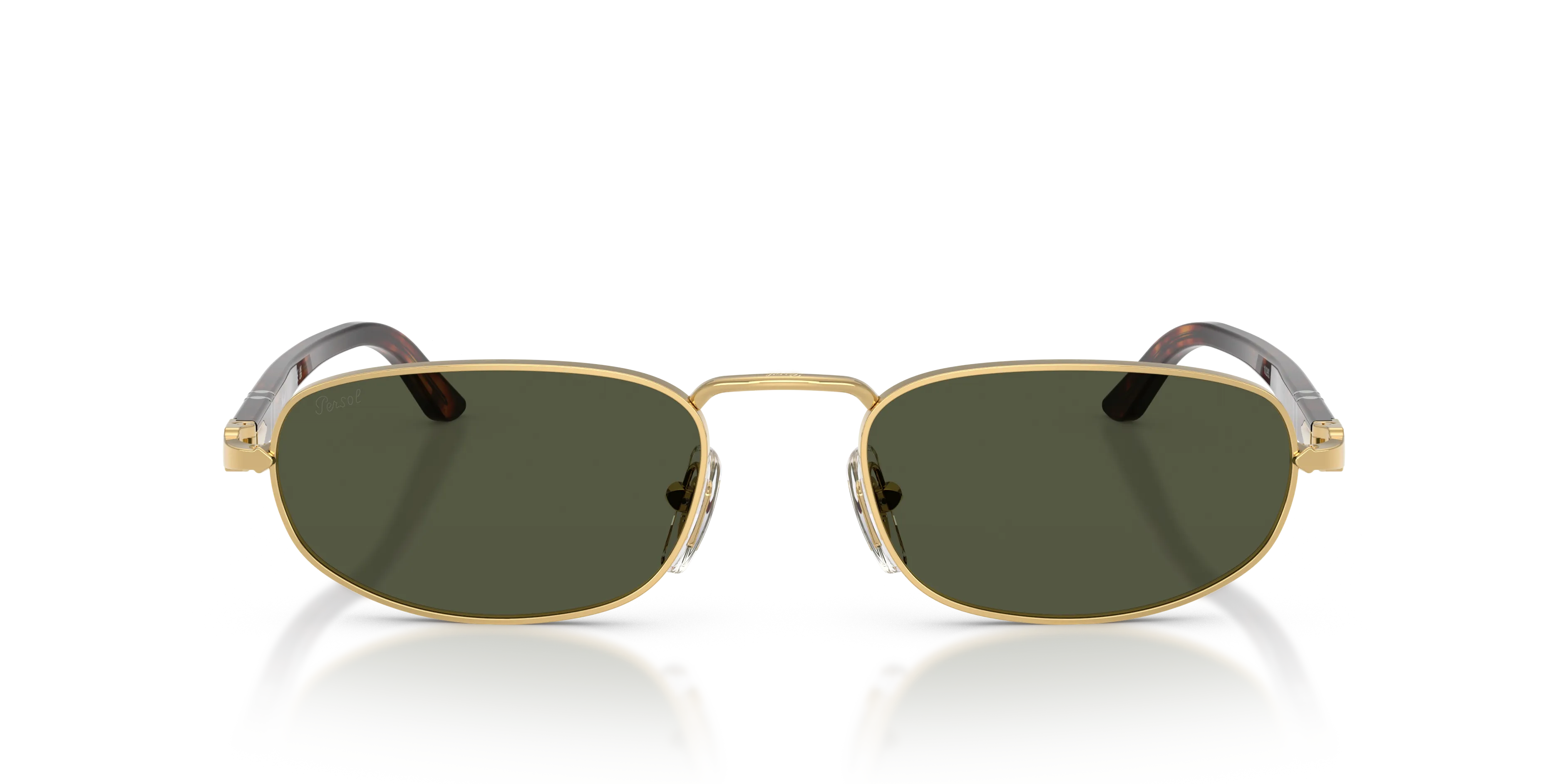 Persol PO1028S 515/31 Occhiali da sole Metallo Oro Verde Pillow Normale - immagine 3