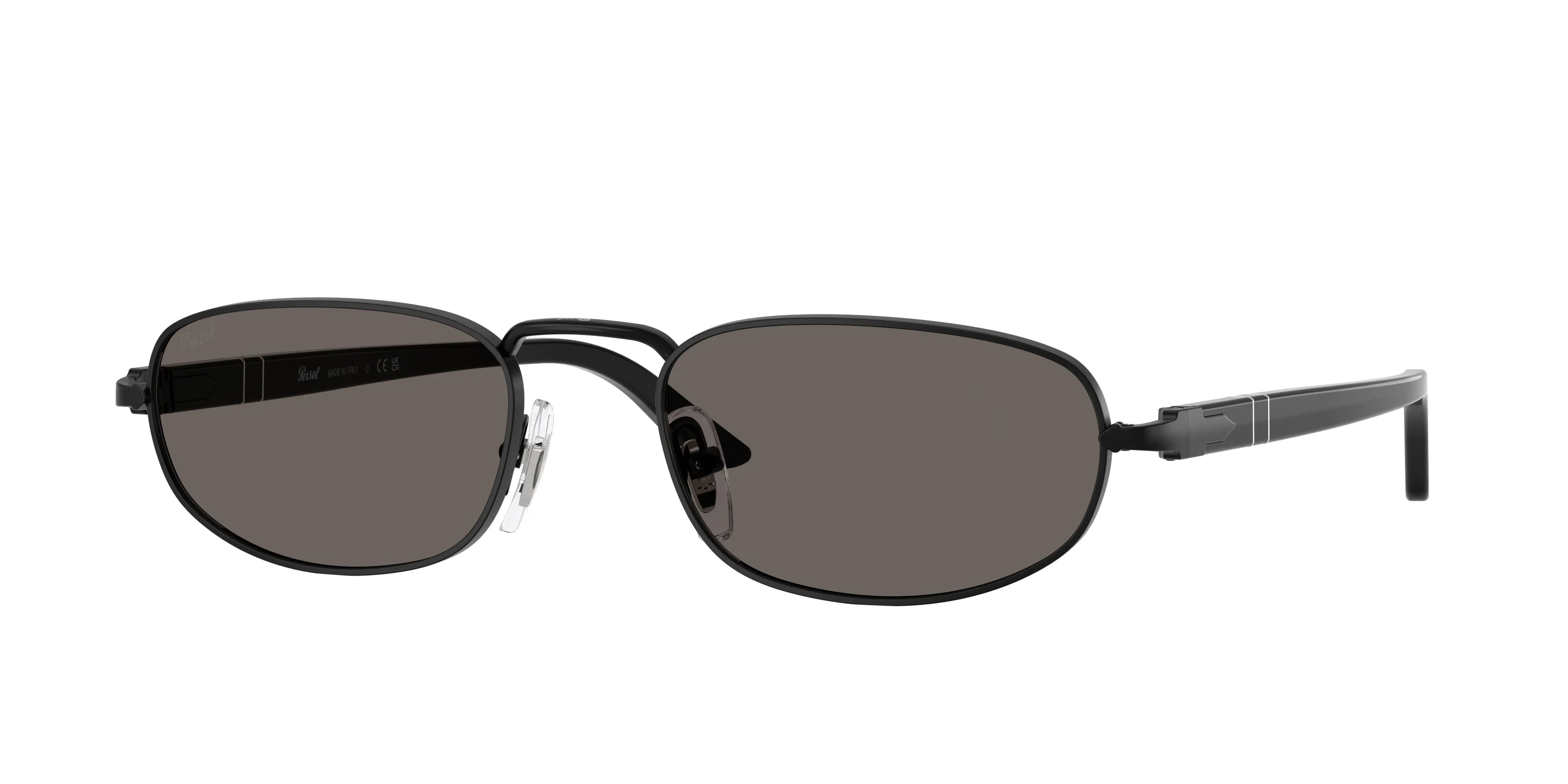 Persol PO1028S 1078B1 Occhiali da sole Metallo Nero Grigio Pillow Normale - immagine 1