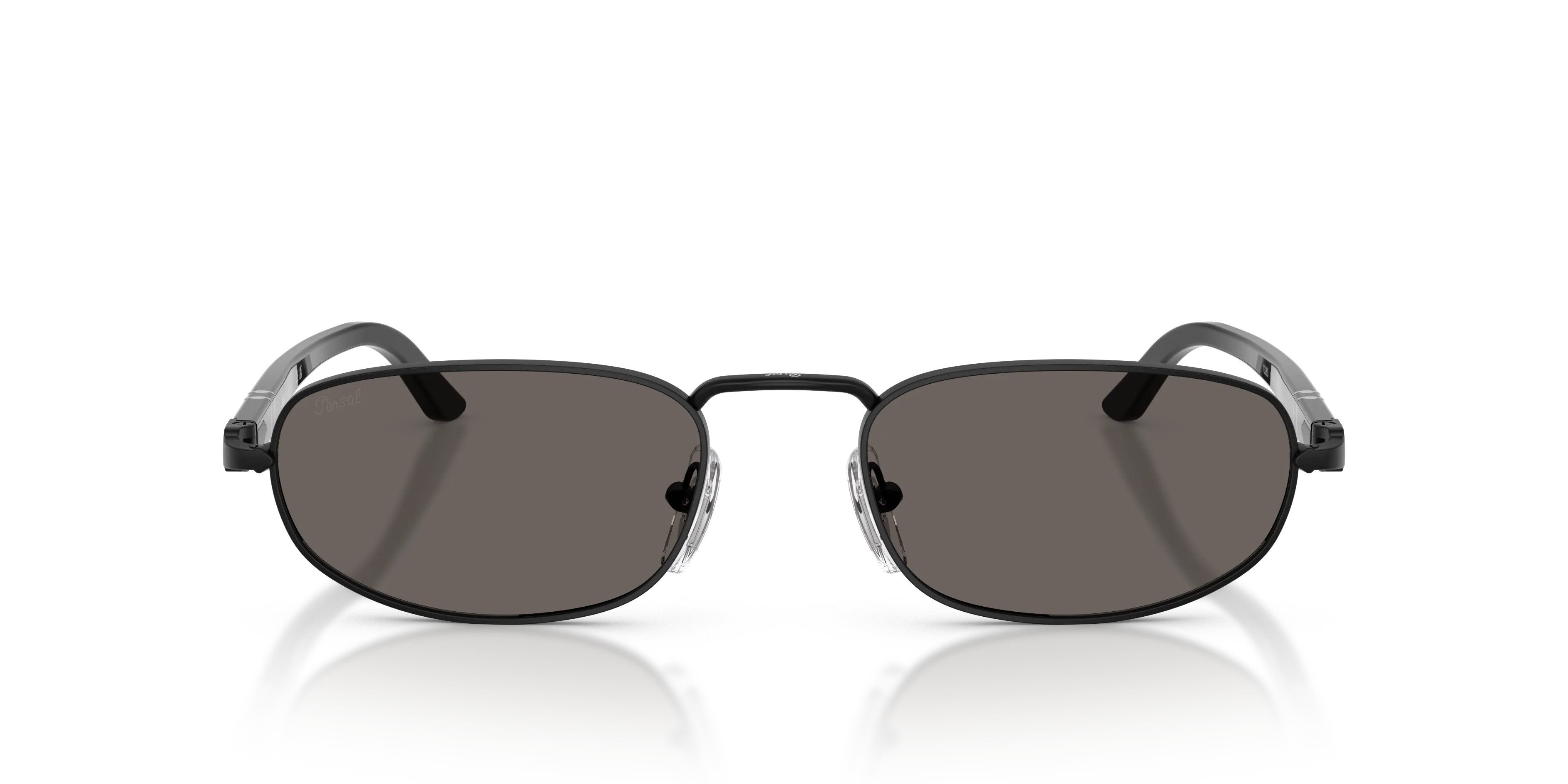 Persol PO1028S 1078B1 Occhiali da sole Metallo Nero Grigio Pillow Normale - immagine 3