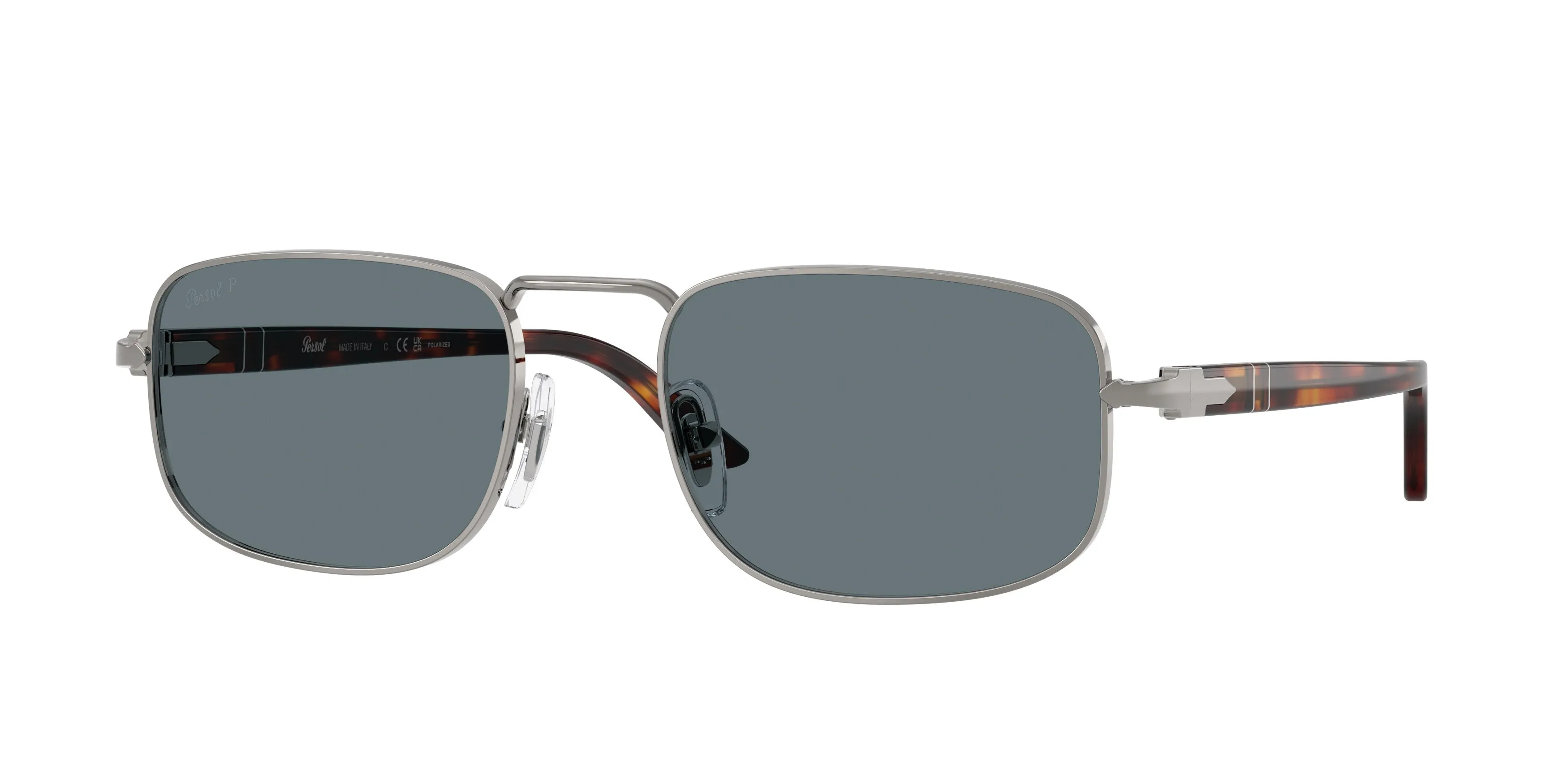Persol PO1027S 513/3R Occhiali da sole Metallo Grigio Blu Pillow Polarizzata - immagine 1