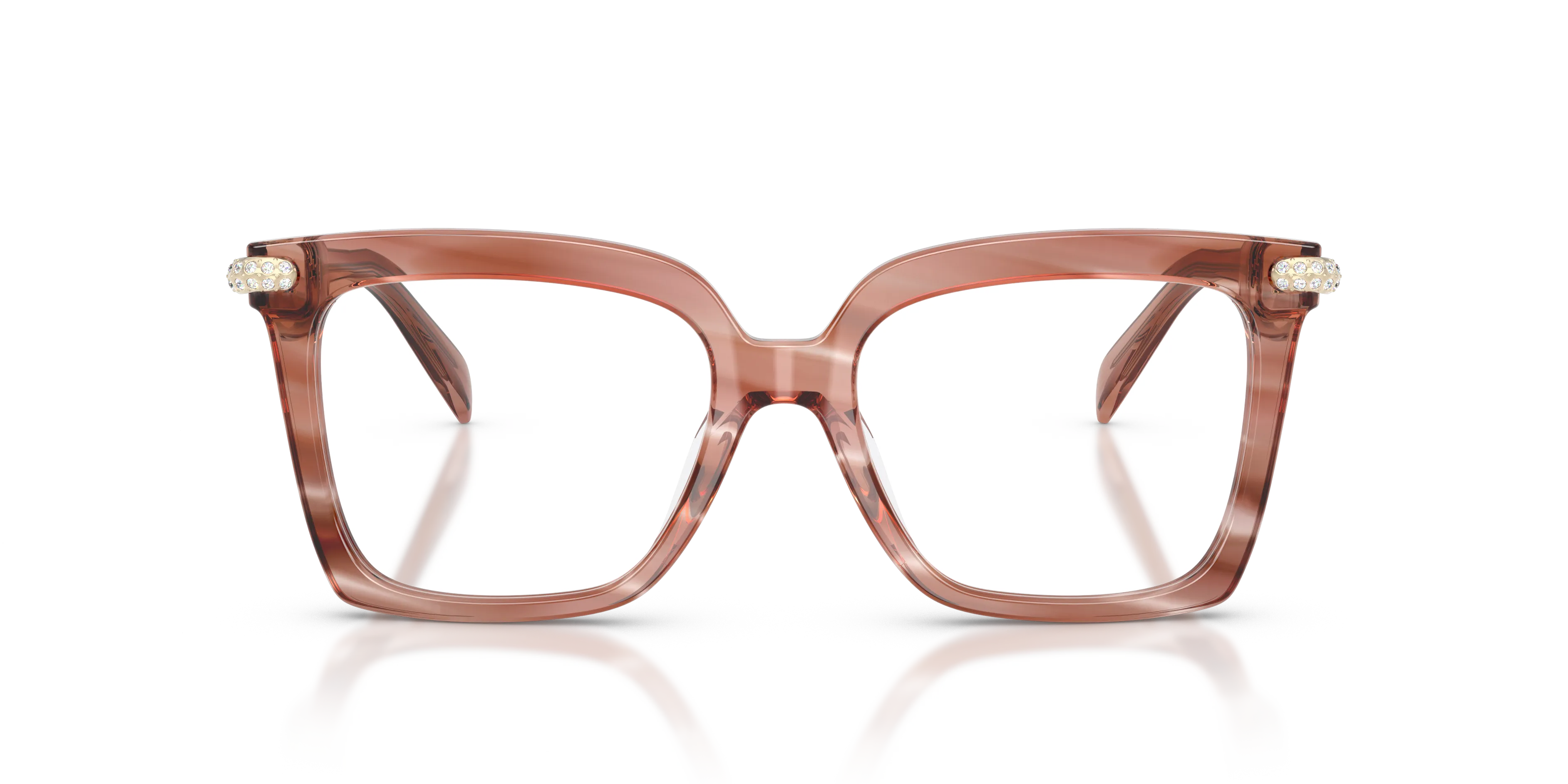 Michael Kors MK4191BU EXUMAS 4056 Montature da vista Acetato Rosa Trasparente Squadrata Normale - immagine 3