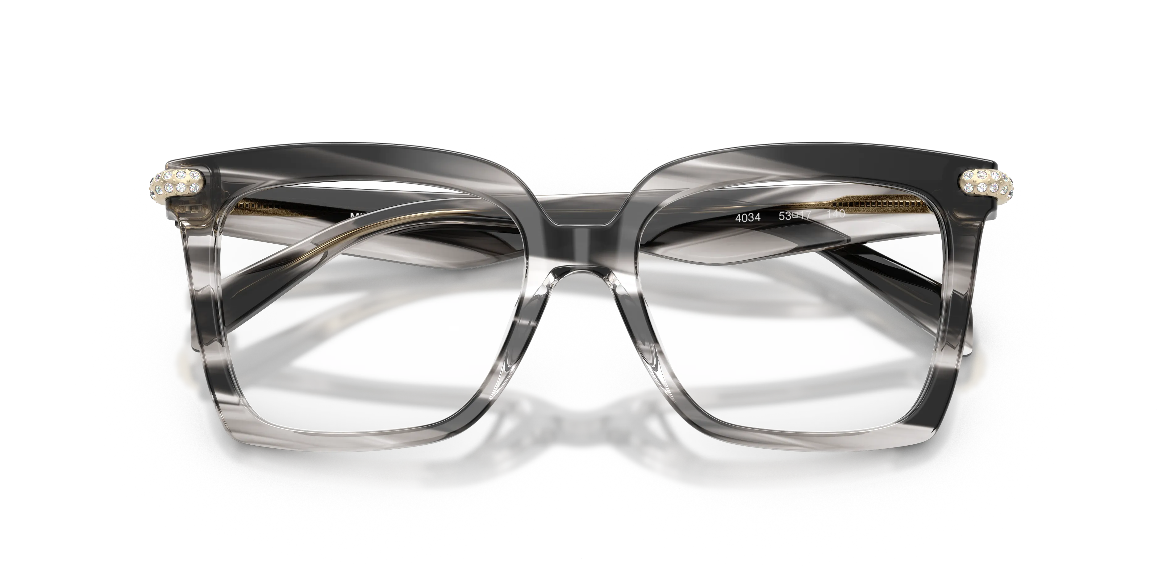 Michael Kors MK4191BU EXUMAS 4034 Montature da vista Acetato Nero Trasparente Squadrata Normale - immagine 2