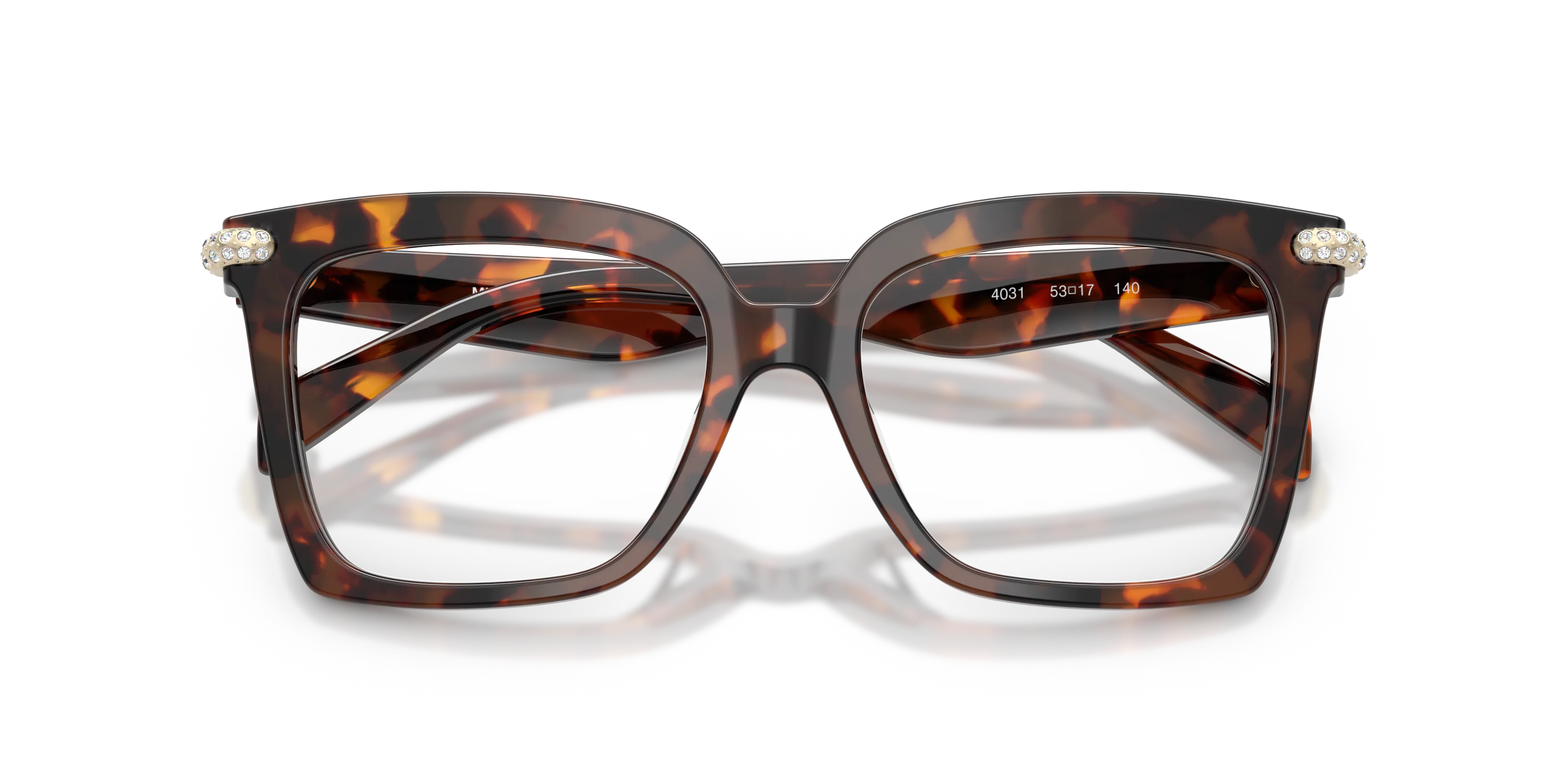 Michael Kors MK4191BU EXUMAS 4031 Montature da vista Acetato Tartaruga Trasparente Squadrata Normale - immagine 2