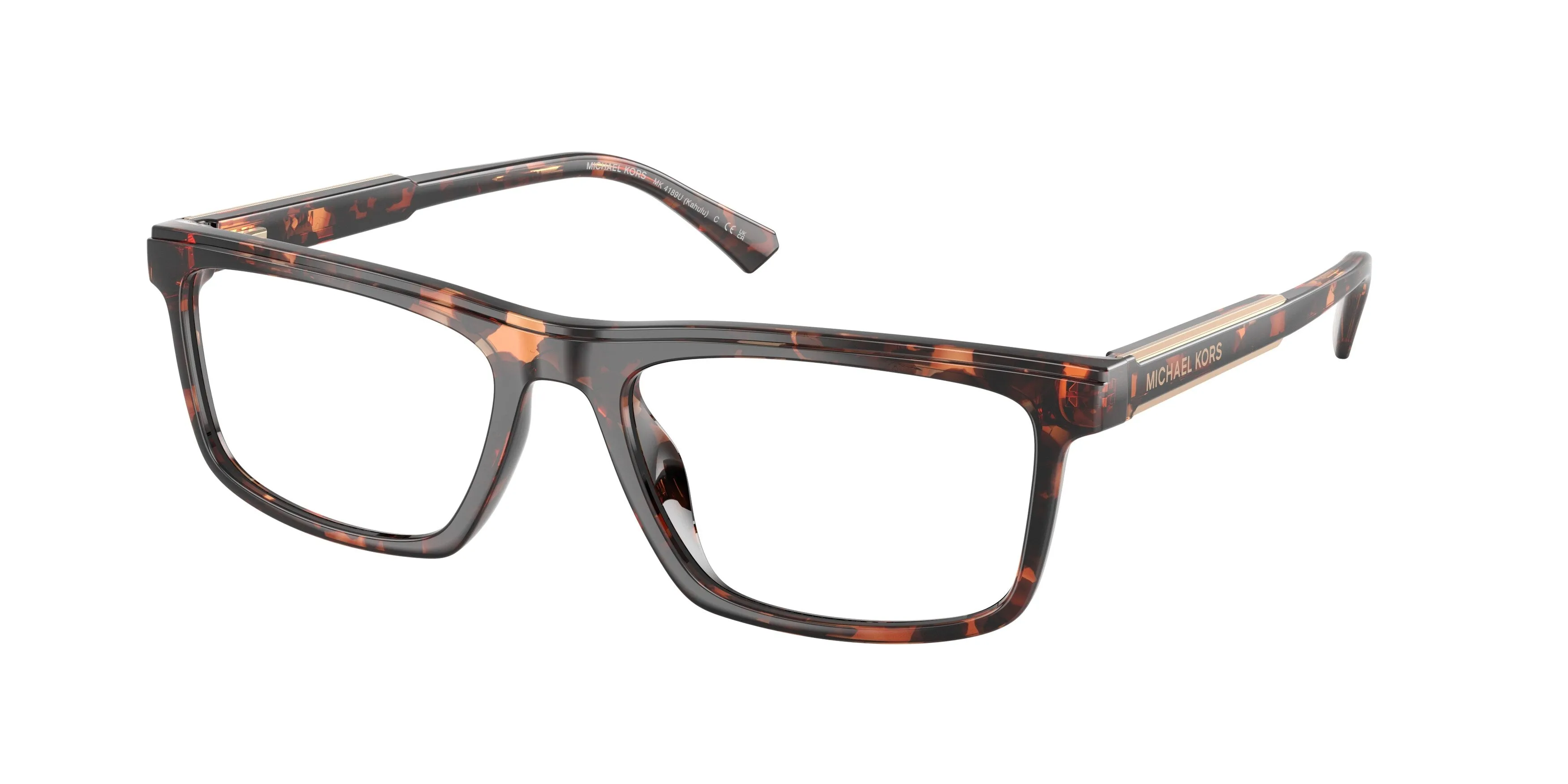 Michael Kors MK4189U KAHULU 3006 Montature da vista Iniettato Tartaruga Trasparente Squadrata Normale - immagine 1