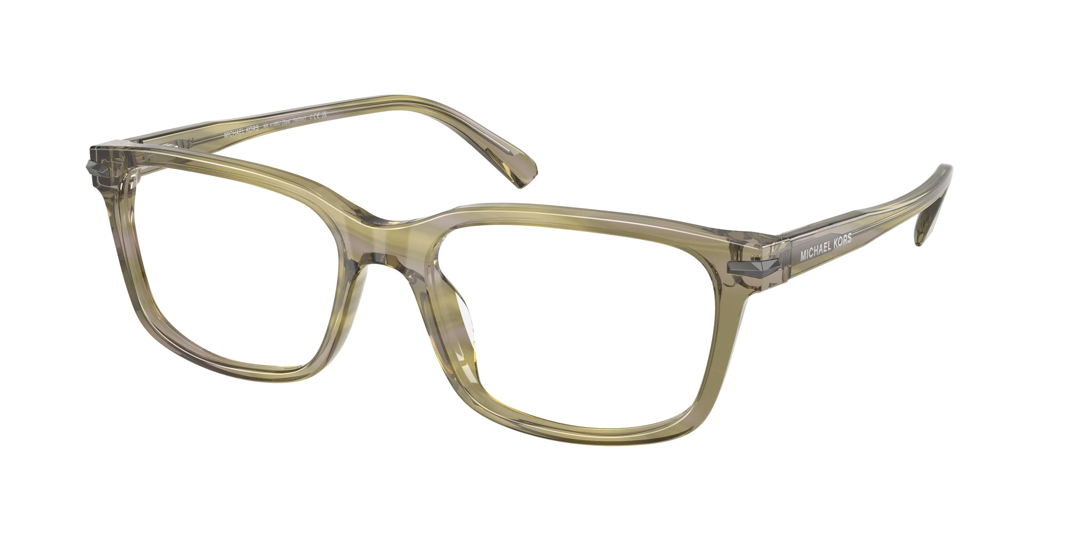 Michael Kors MK4188U SEAL HARBOR 4040 Montature da vista Acetato Verde Trasparente Squadrata Normale - immagine 1