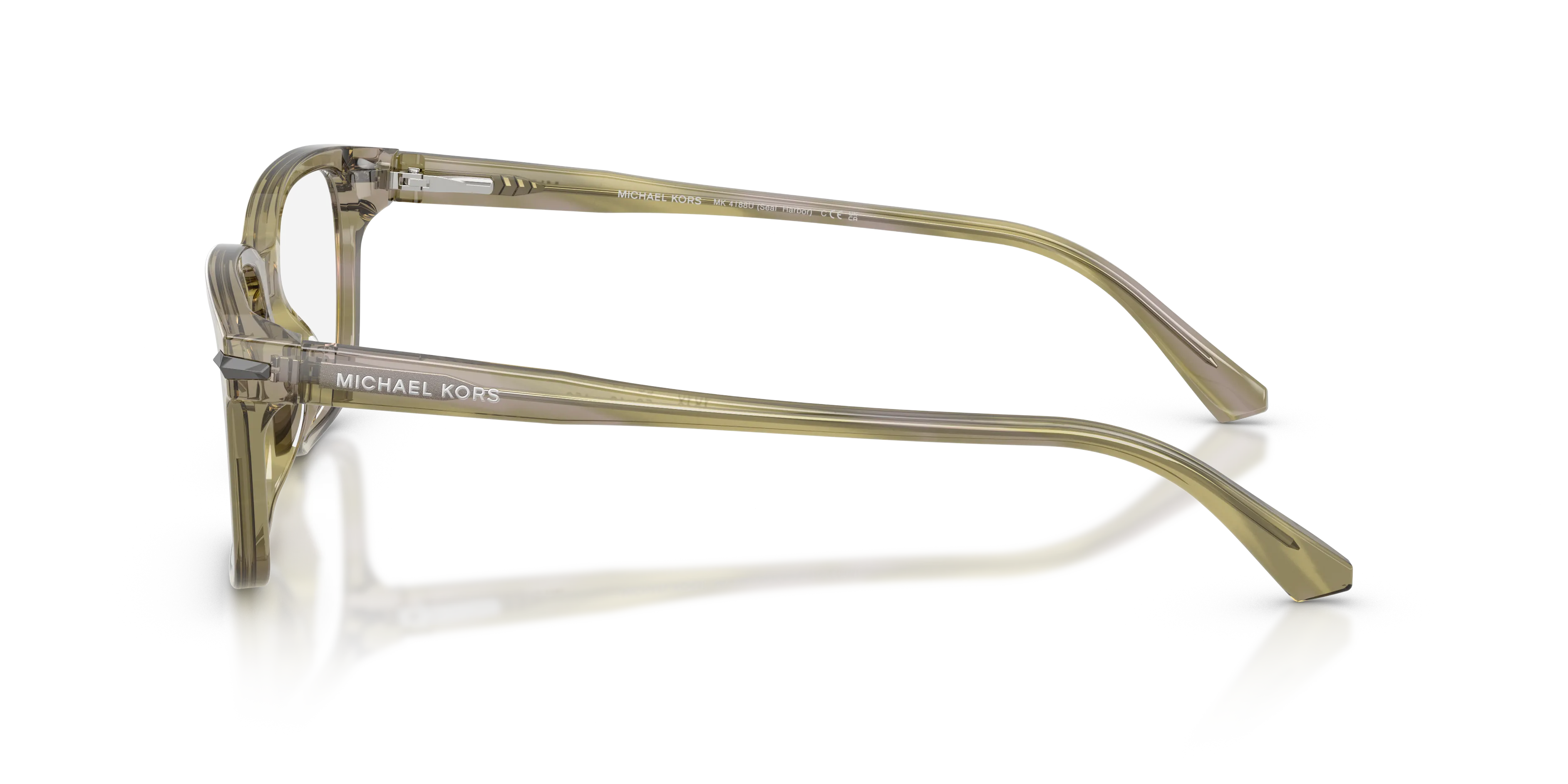 Michael Kors MK4188U SEAL HARBOR 4040 Montature da vista Acetato Verde Trasparente Squadrata Normale - immagine 4