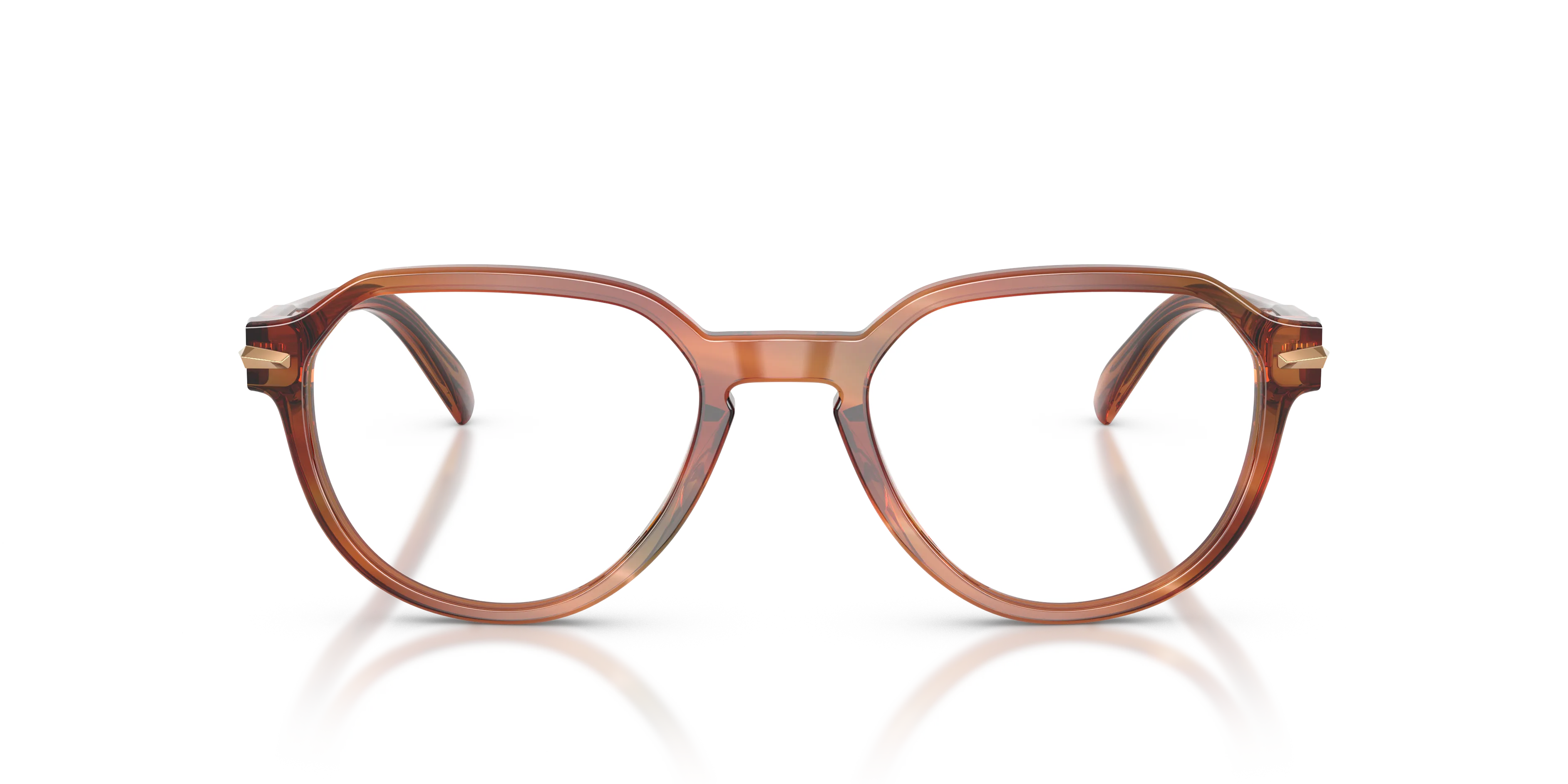Michael Kors MK4187U WESTERLY 4039 Montature da vista Acetato Marrone Trasparente Rotonda Normale - immagine 3