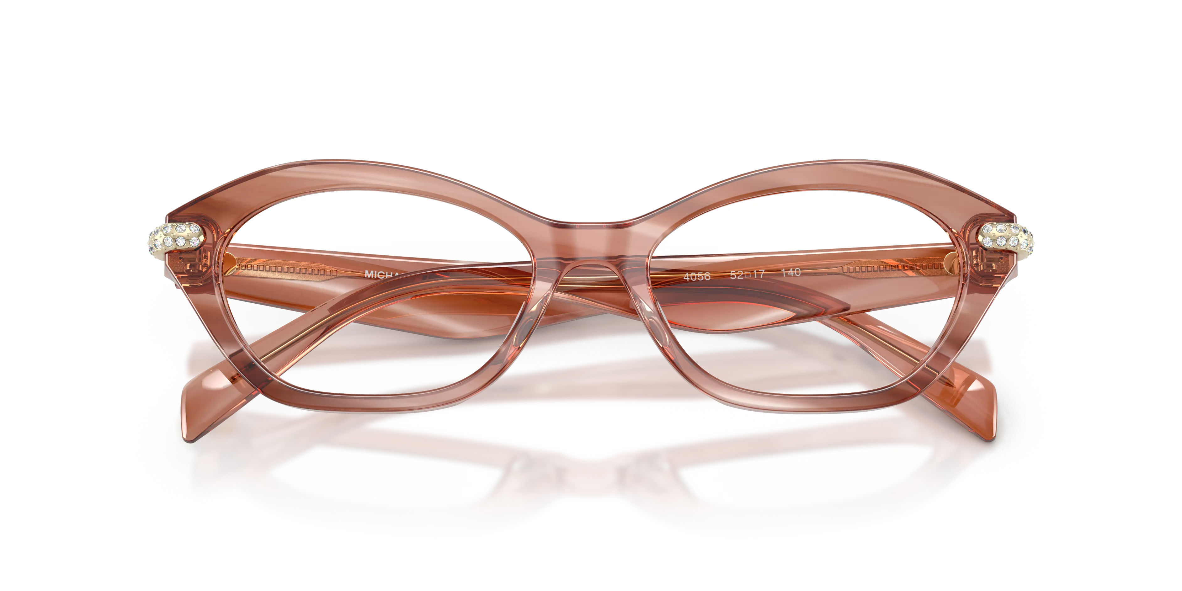 Michael Kors MK4186BU SAINT LUCIA 4056 Montature da vista Acetato Rosa Trasparente Rotonda Normale - immagine 2
