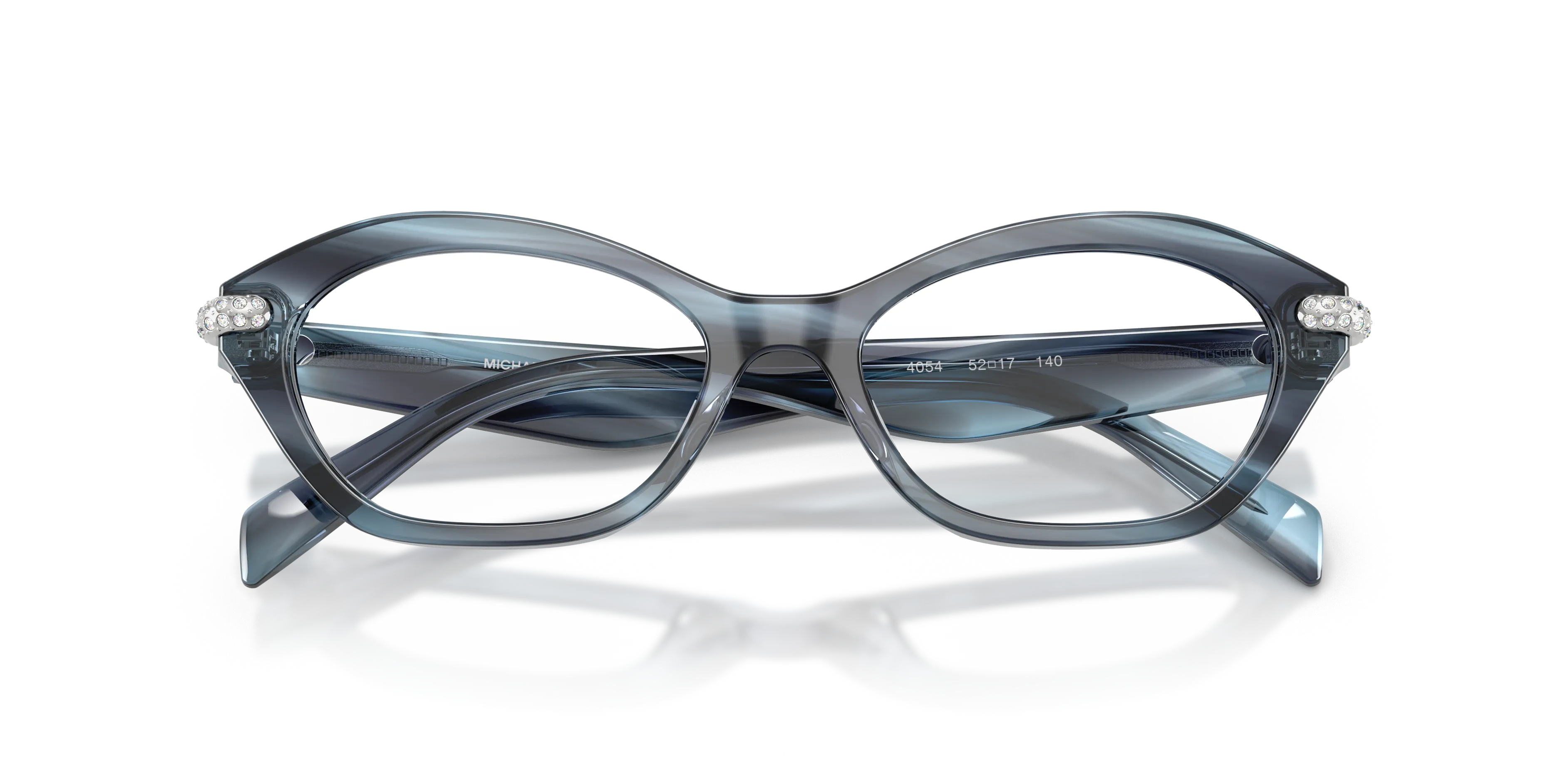 Michael Kors MK4186BU SAINT LUCIA 4054 Montature da vista Acetato Blu Trasparente Rotonda Normale - immagine 2