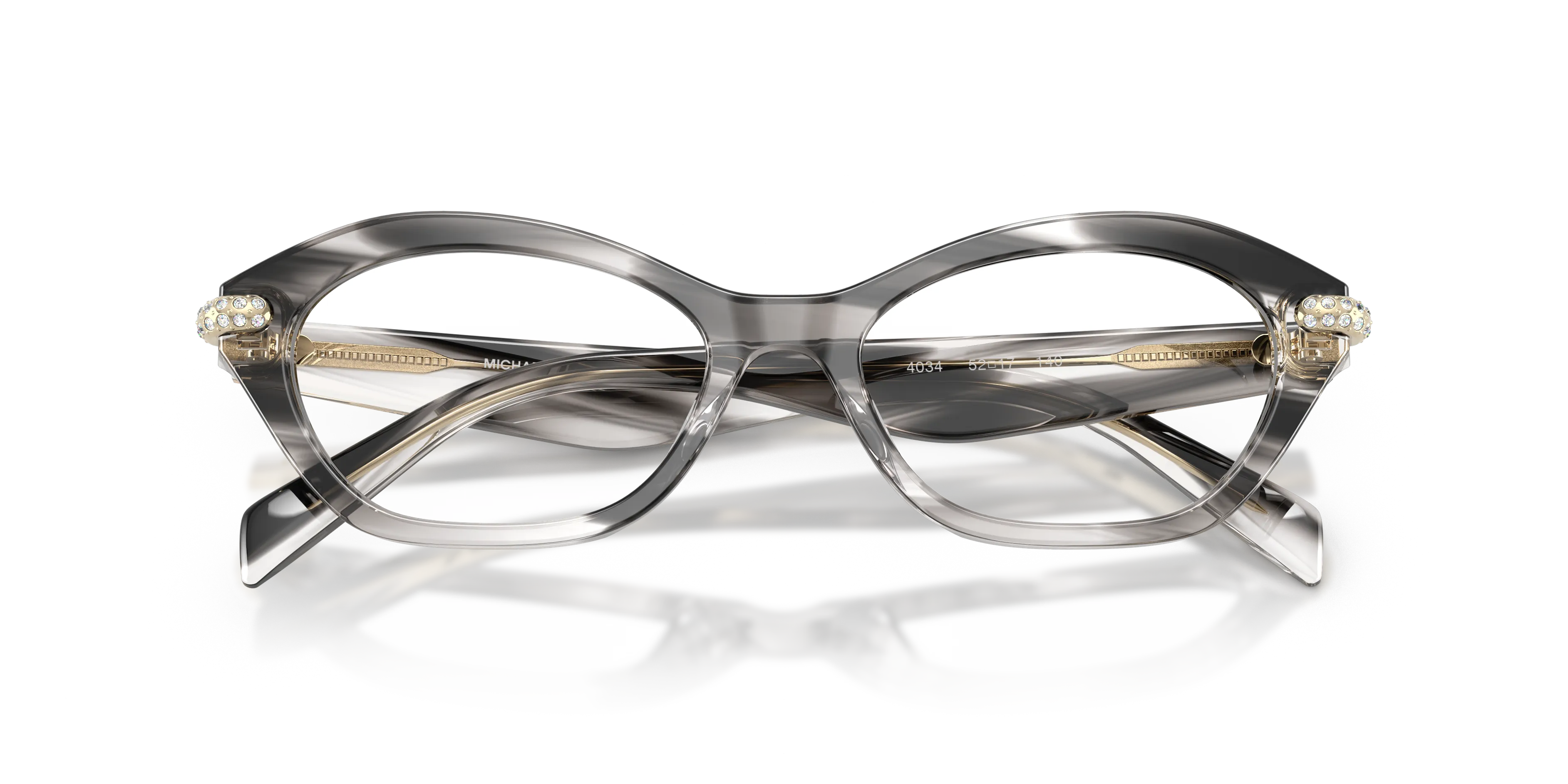 Michael Kors MK4186BU SAINT LUCIA 4034 Montature da vista Acetato Nero Trasparente Rotonda Normale - immagine 2