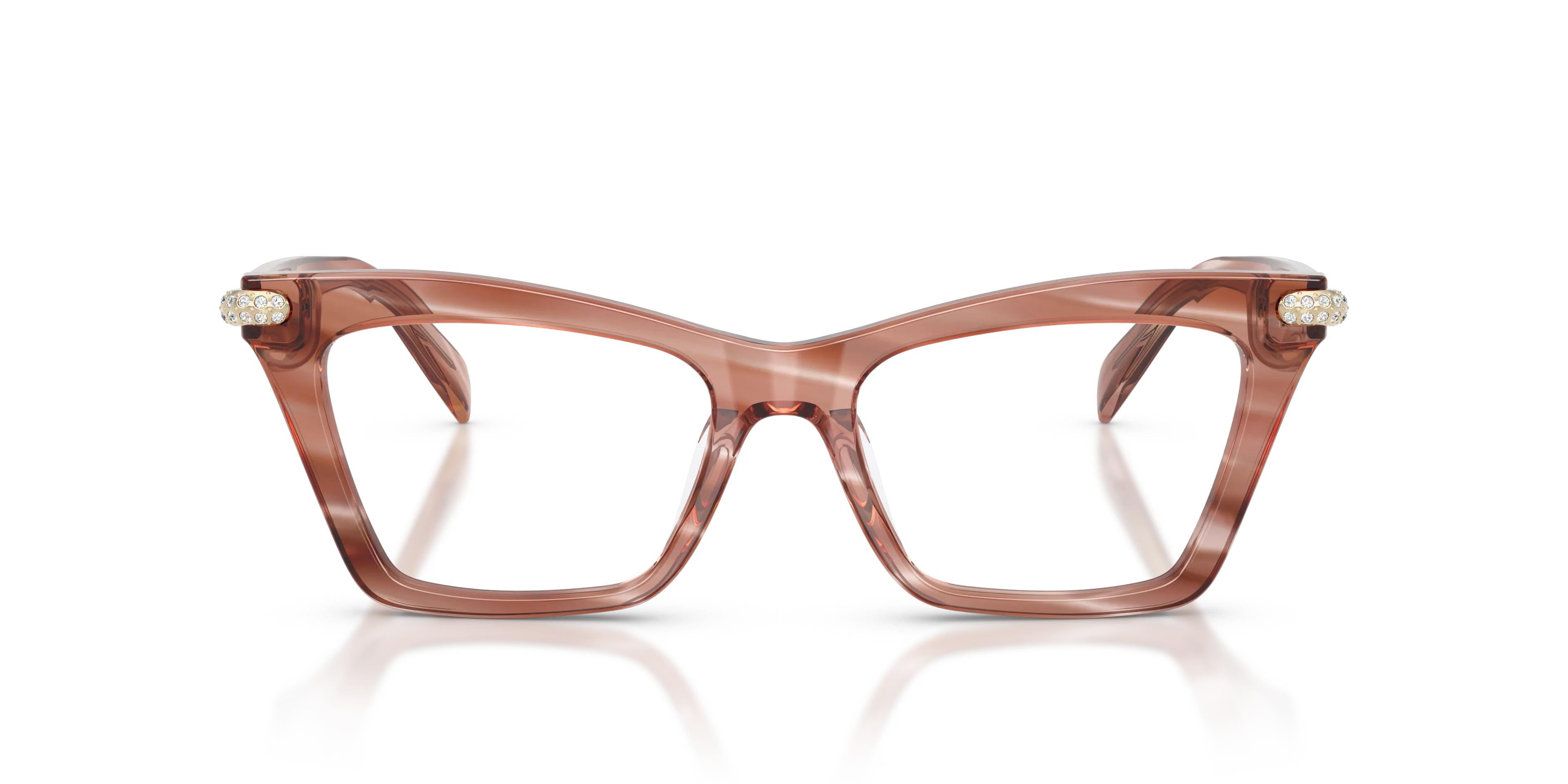 Michael Kors MK4185BU JAMAICA 4056 Montature da vista Acetato Rosa Trasparente Cat Eye Normale - immagine 3