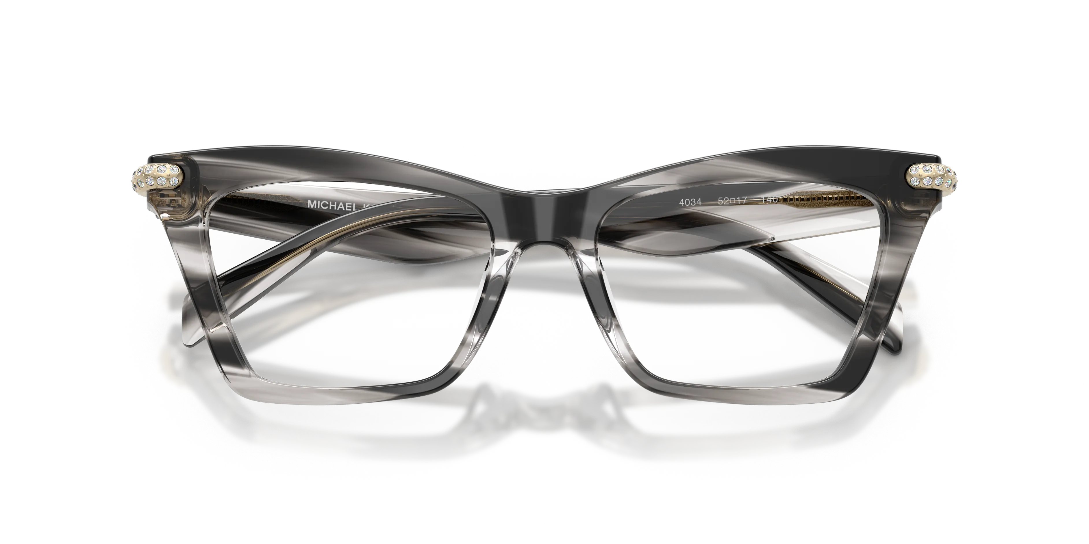 Michael Kors MK4185BU JAMAICA 4034 Montature da vista Acetato Nero Trasparente Cat Eye Normale - immagine 2