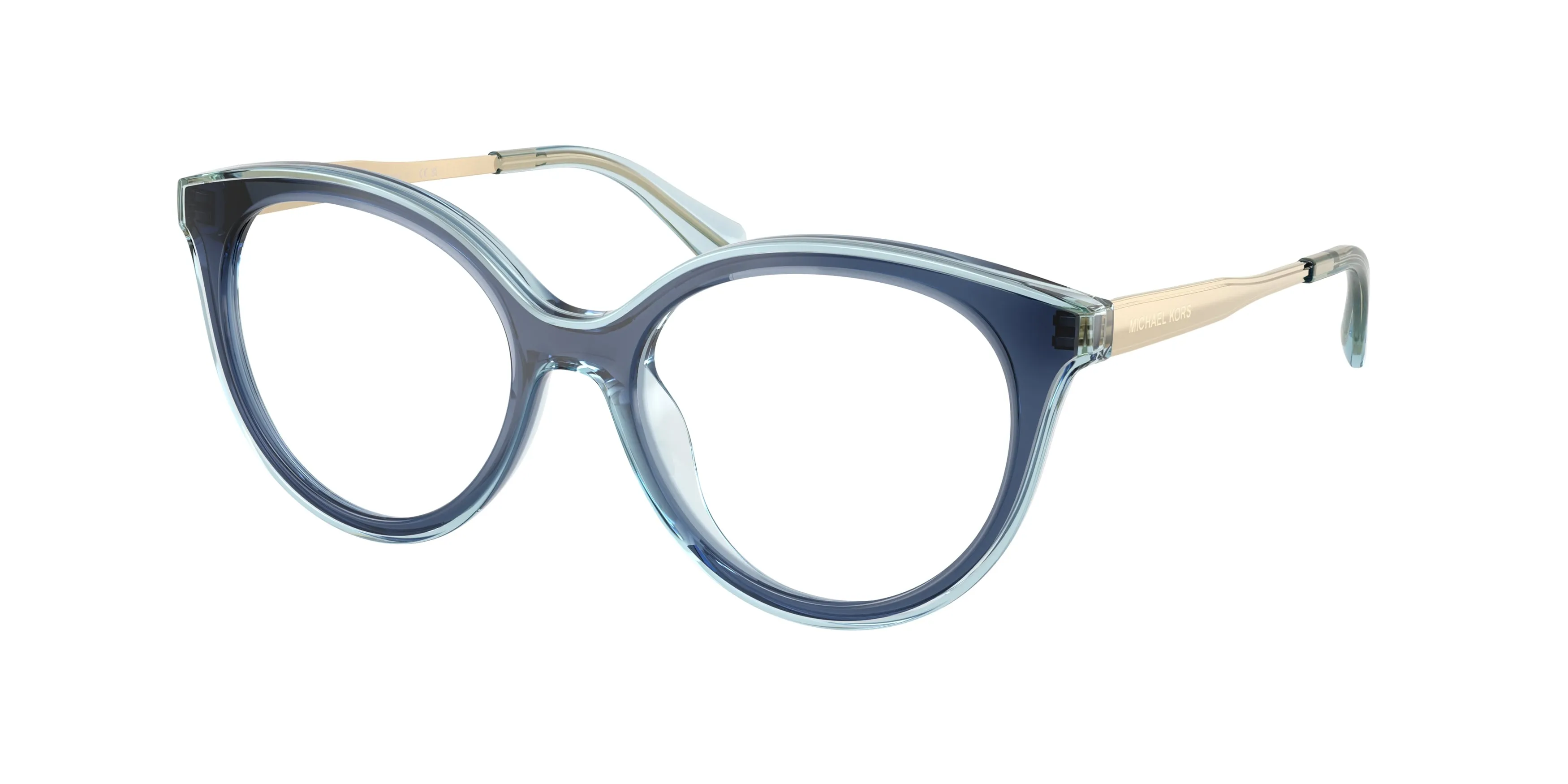 Michael Kors MK4184U SITGES 4031 Montature da vista Iniettato Blu Trasparente Rotonda Normale - immagine 1