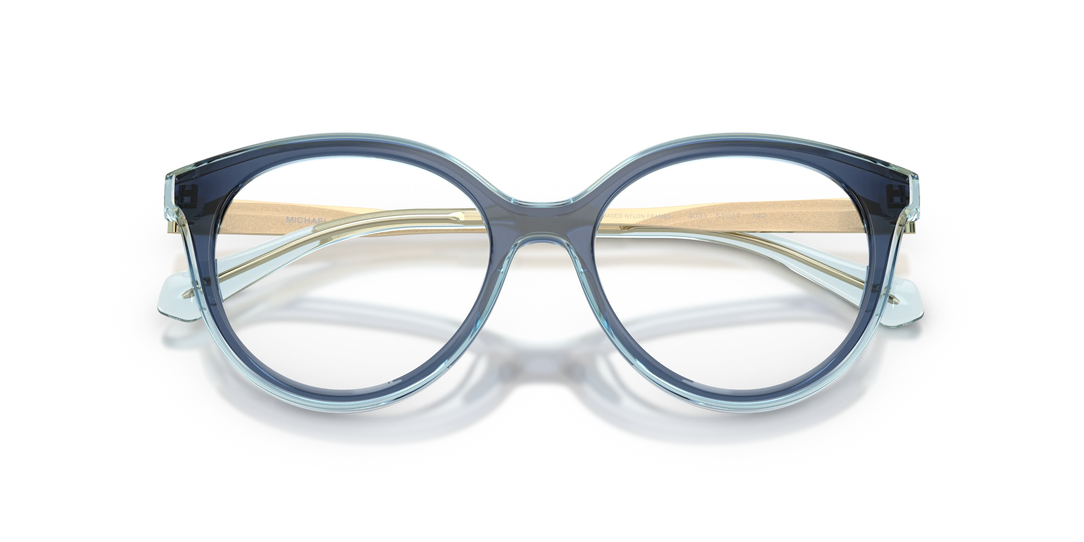 Michael Kors MK4184U SITGES 4031 Montature da vista Iniettato Blu Trasparente Rotonda Normale - immagine 2